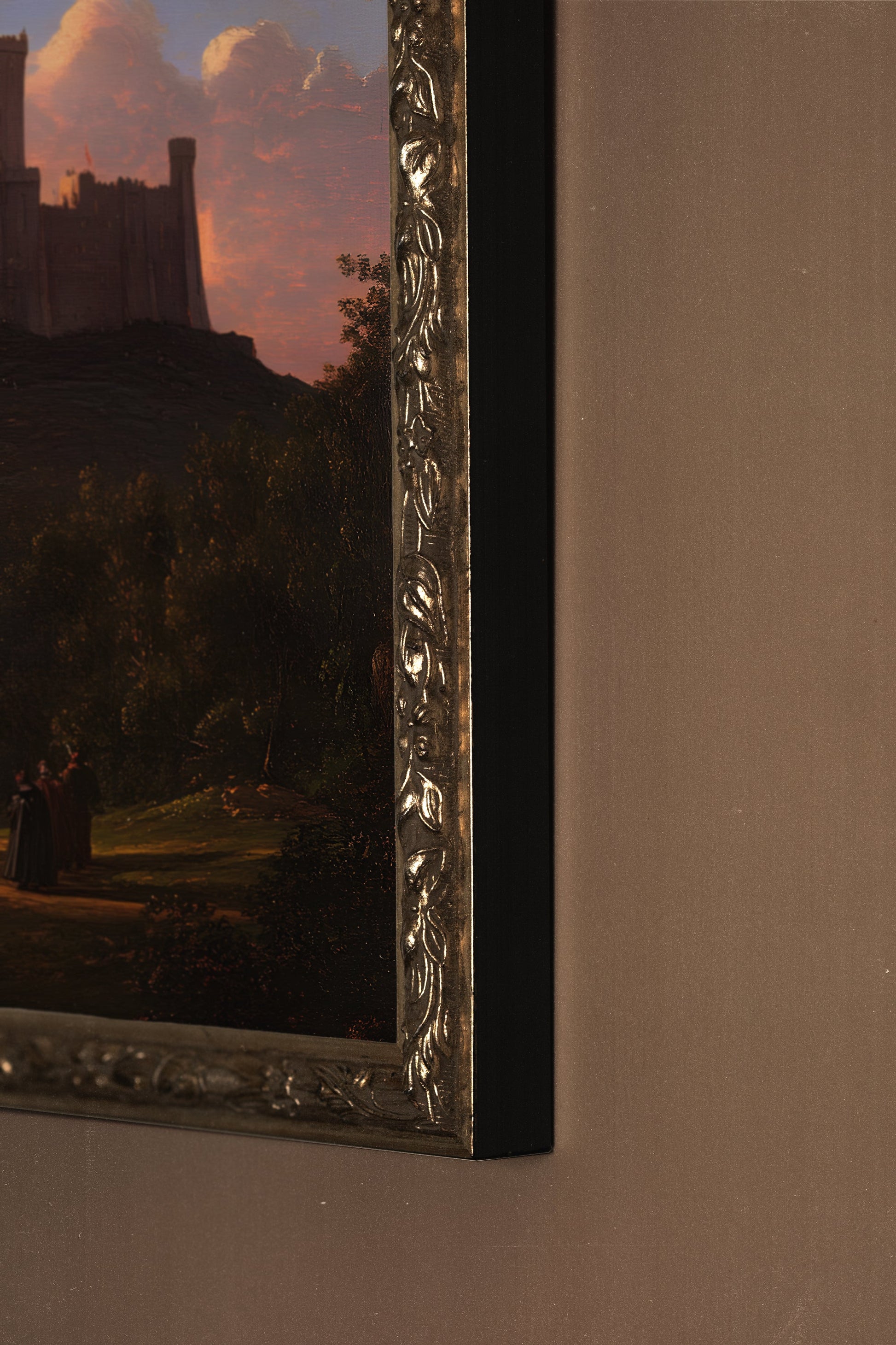 Epic Landscape, Vintage Silver Frame