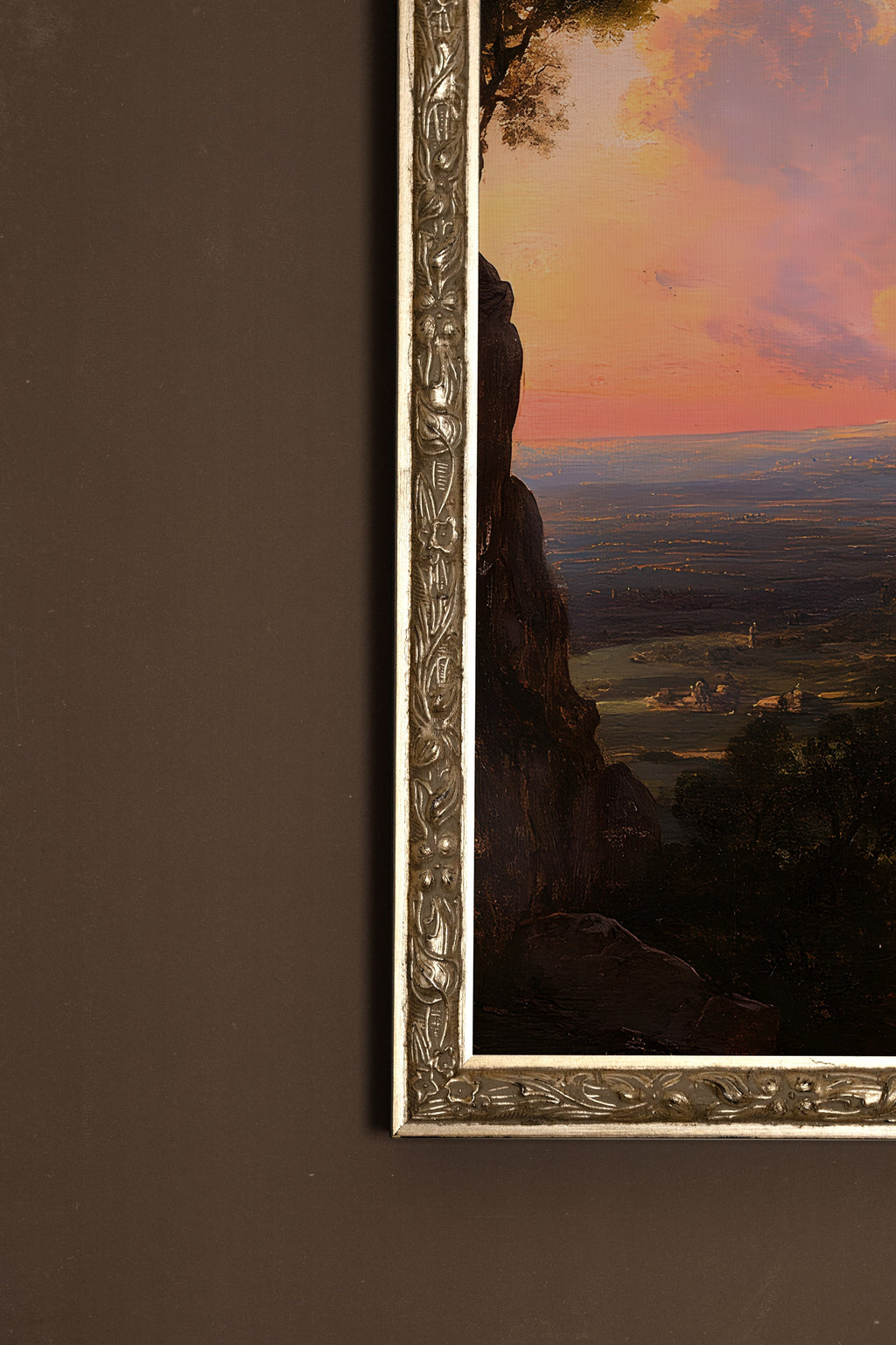 Epic Landscape, Vintage Silver Frame