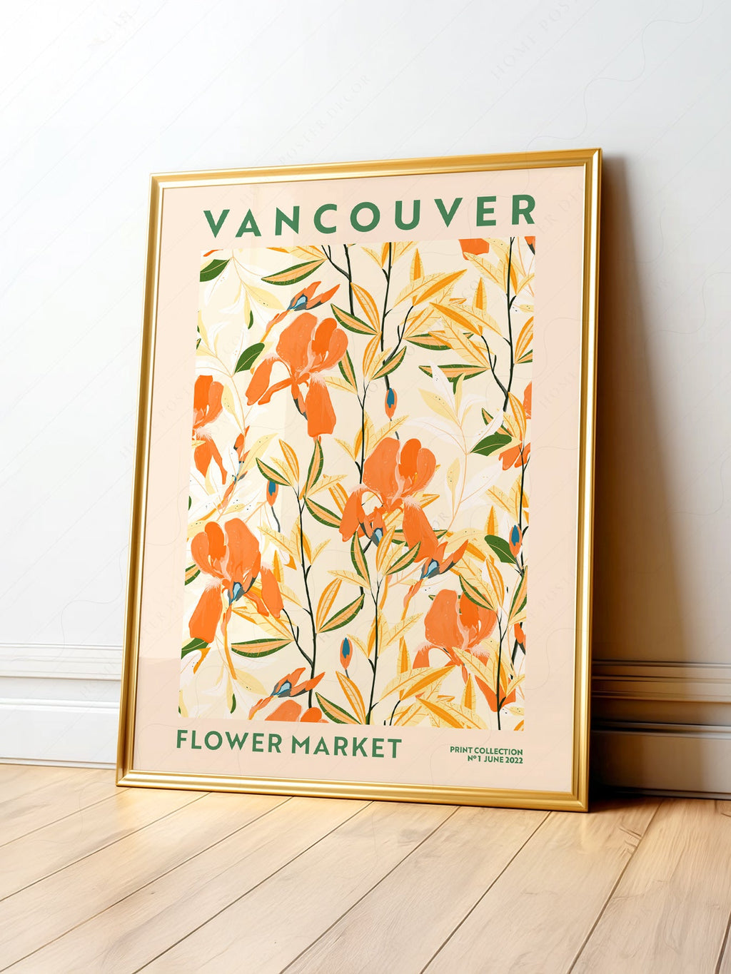Vancouver Flower Market Print – Botanical Wall Art Poster for Modern Decor