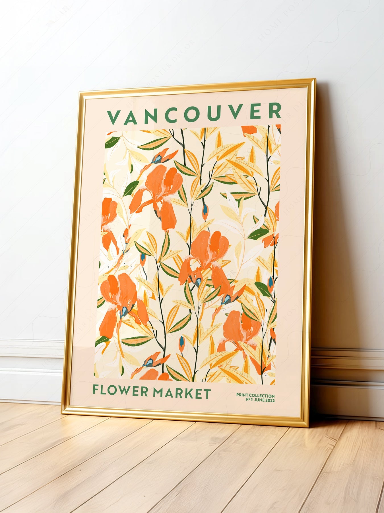Vancouver Flower Market Print – Botanical Wall Art Poster for Modern Decor