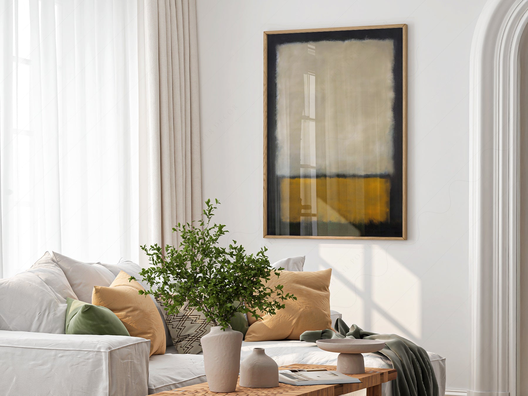 Mark Rothko Untitled Art Print – Abstract Expressionist Wall Poster
