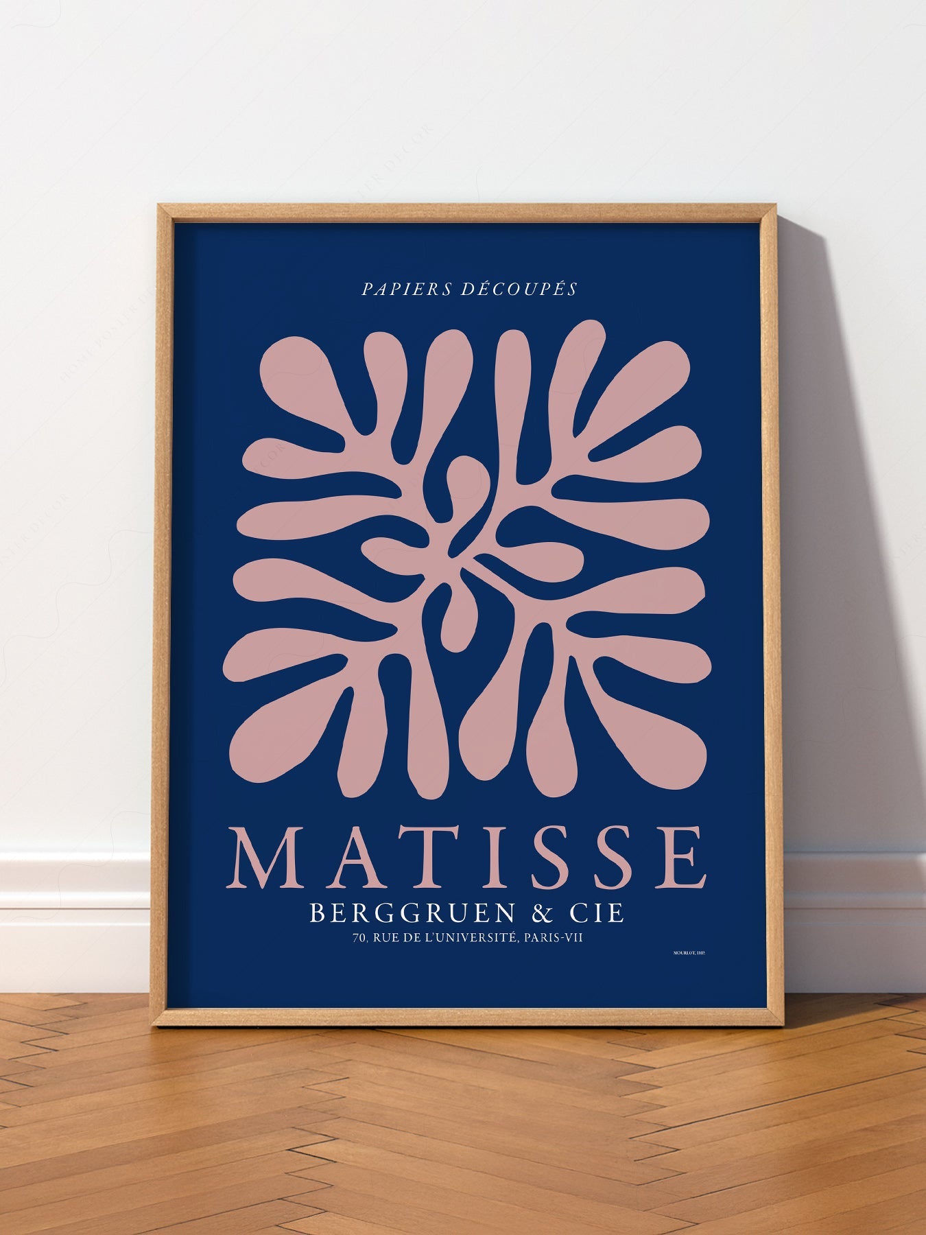 Henri Matisse Papiers Découpés Exhibition Poster – Navy Blue Wall Art