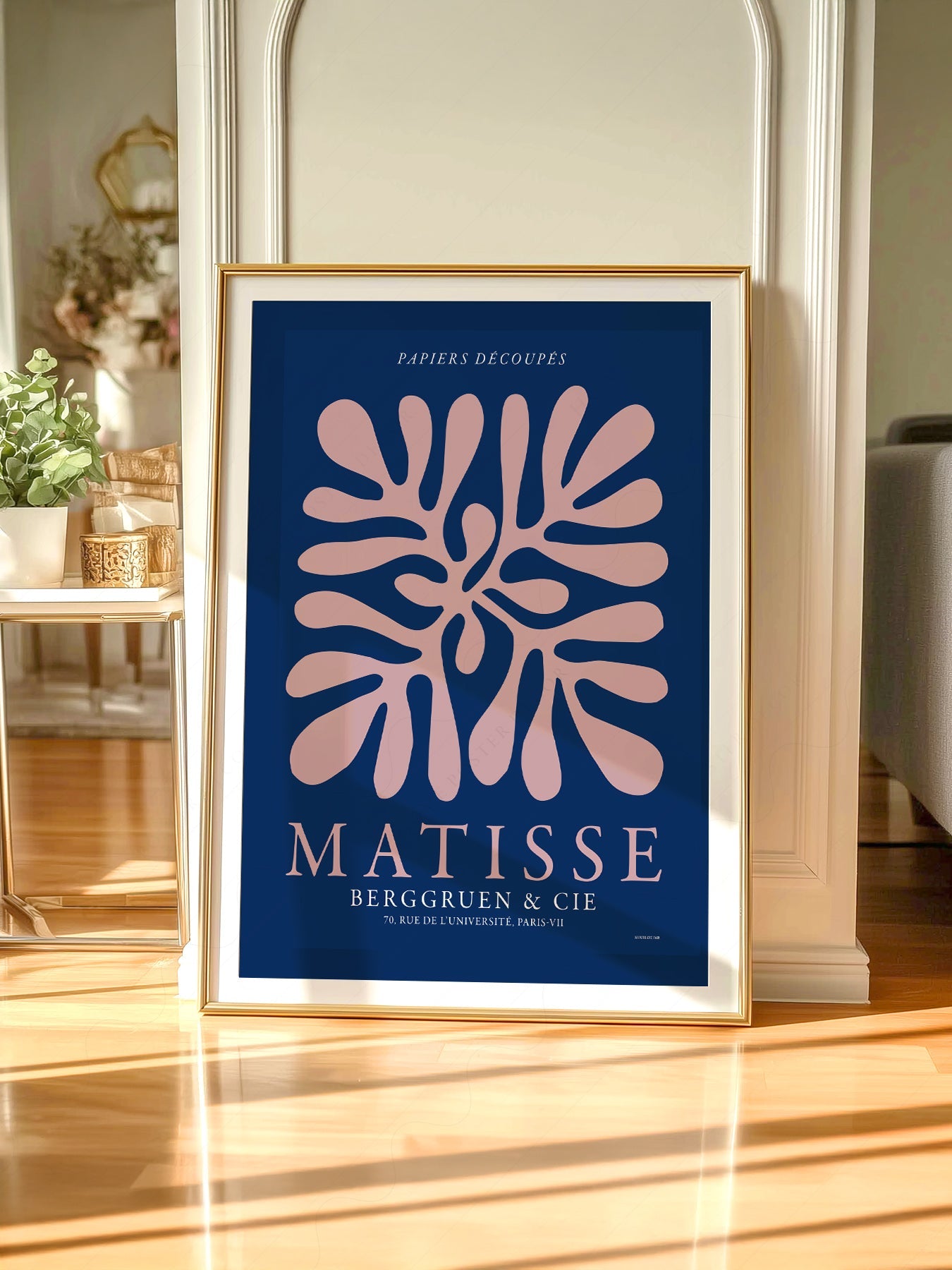 Henri Matisse Papiers Découpés Exhibition Poster – Navy Blue Wall Art