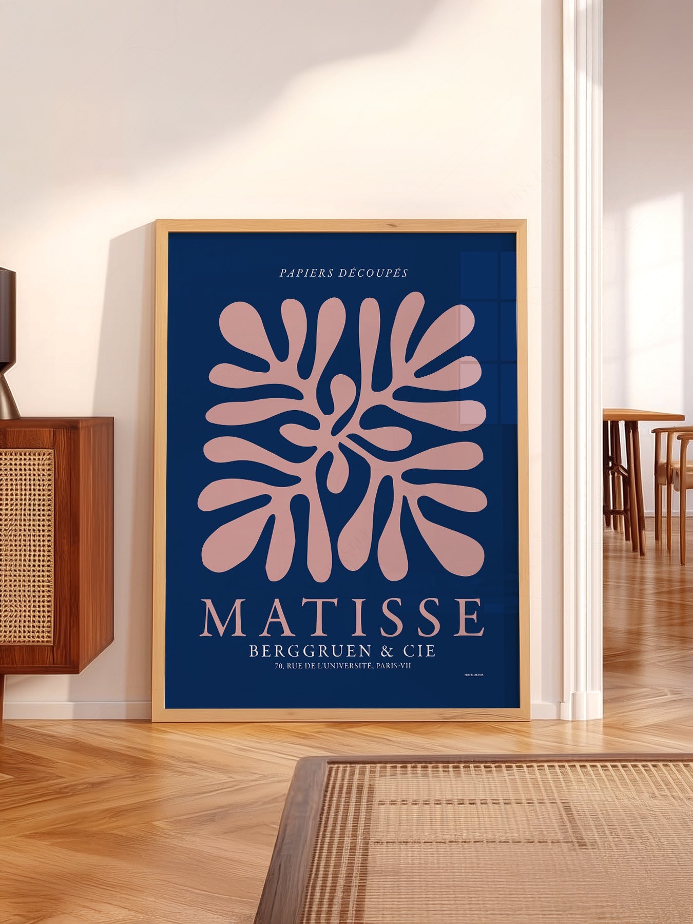 Henri Matisse Papiers Découpés Exhibition Poster – Navy Blue Wall Art