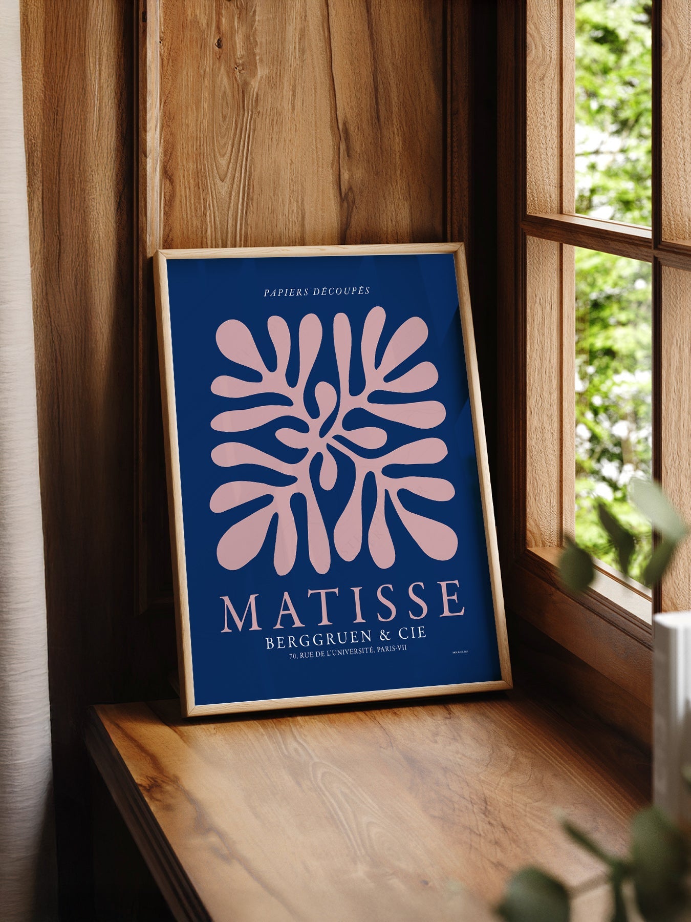 Henri Matisse Papiers Découpés Exhibition Poster – Navy Blue Wall Art