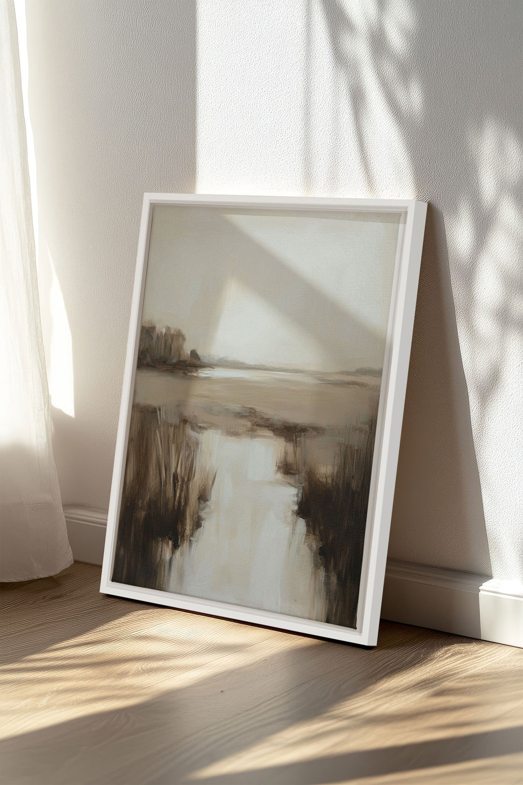 MISTY HORIZON, Stretched Canvas Artwork