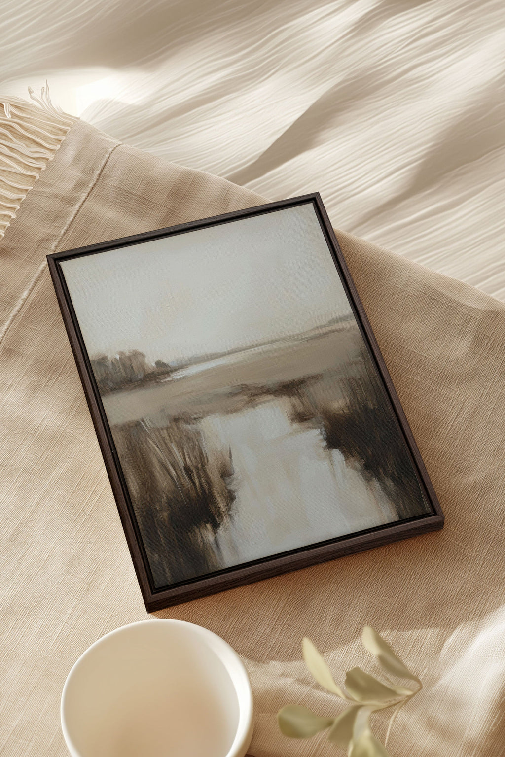 MISTY HORIZON, Stretched Canvas Artwork