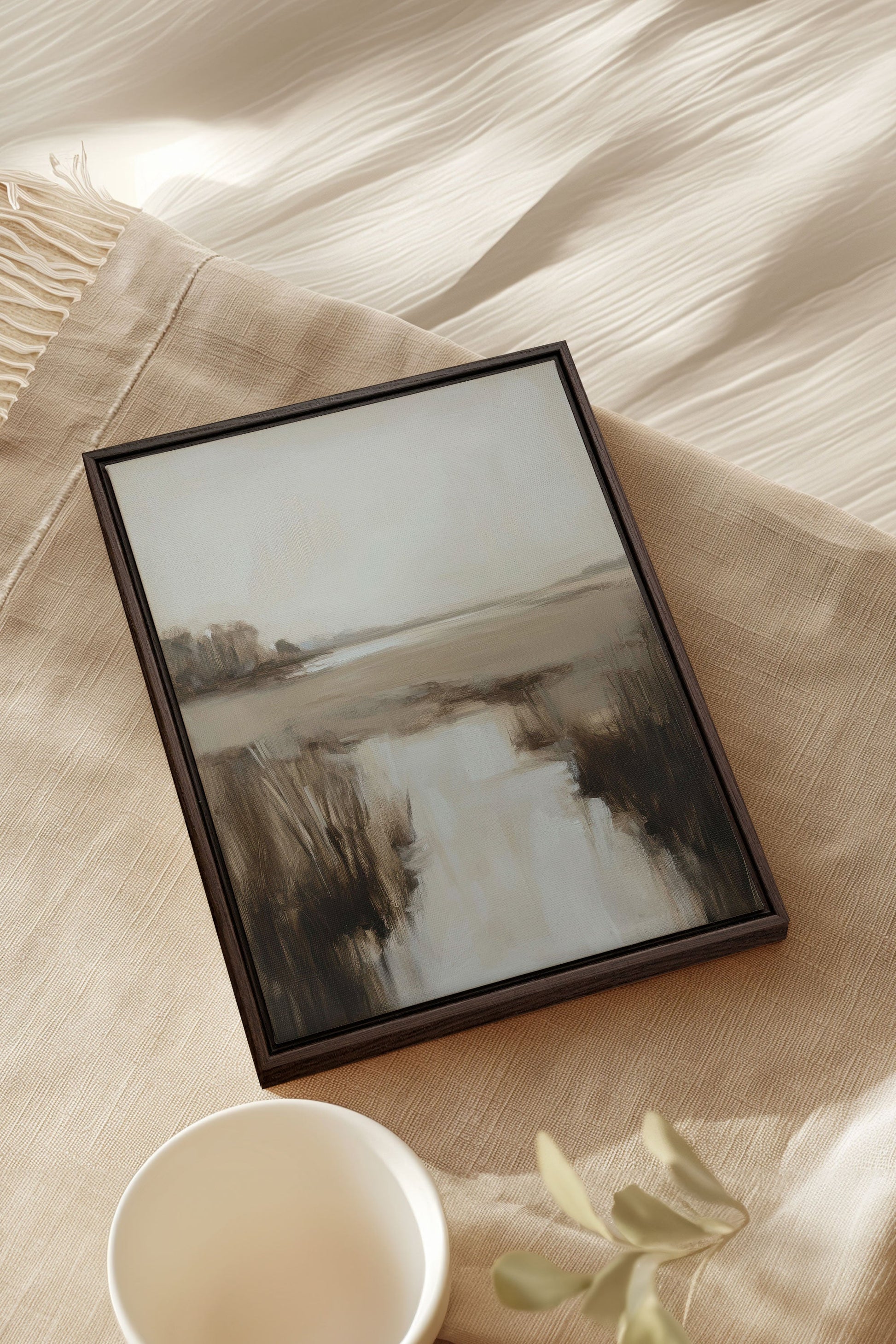 MISTY HORIZON, Stretched Canvas Artwork
