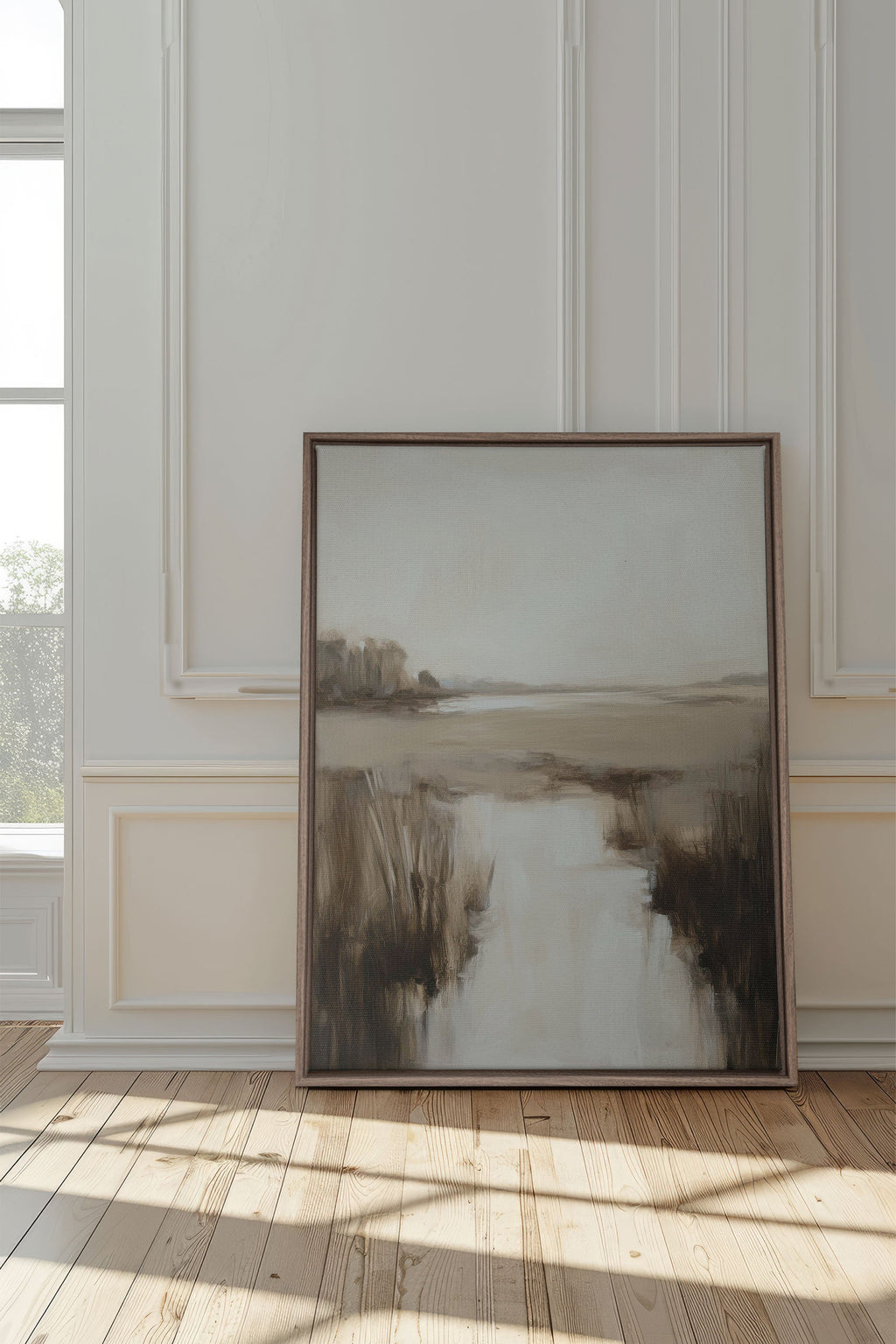 MISTY HORIZON, Stretched Canvas Artwork
