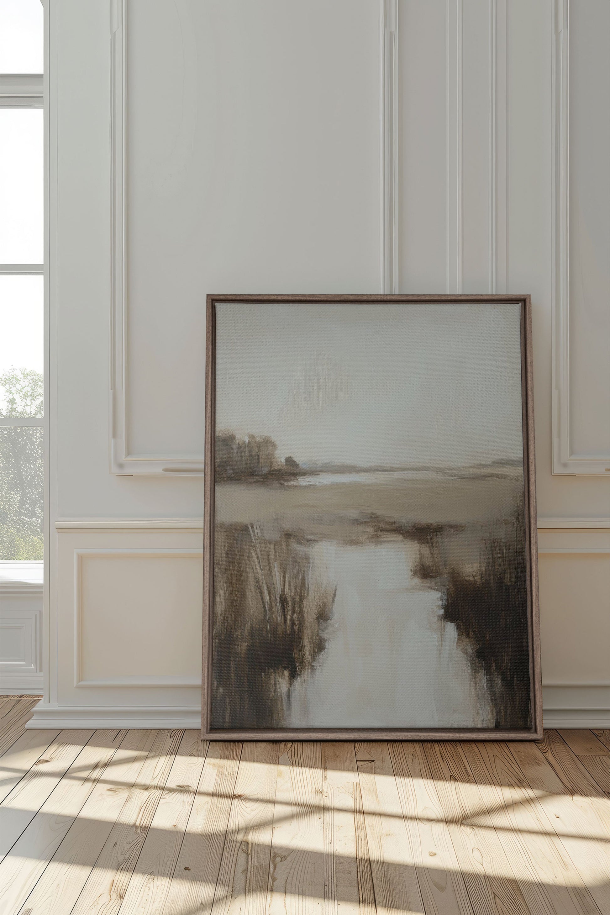 MISTY HORIZON, Stretched Canvas Artwork