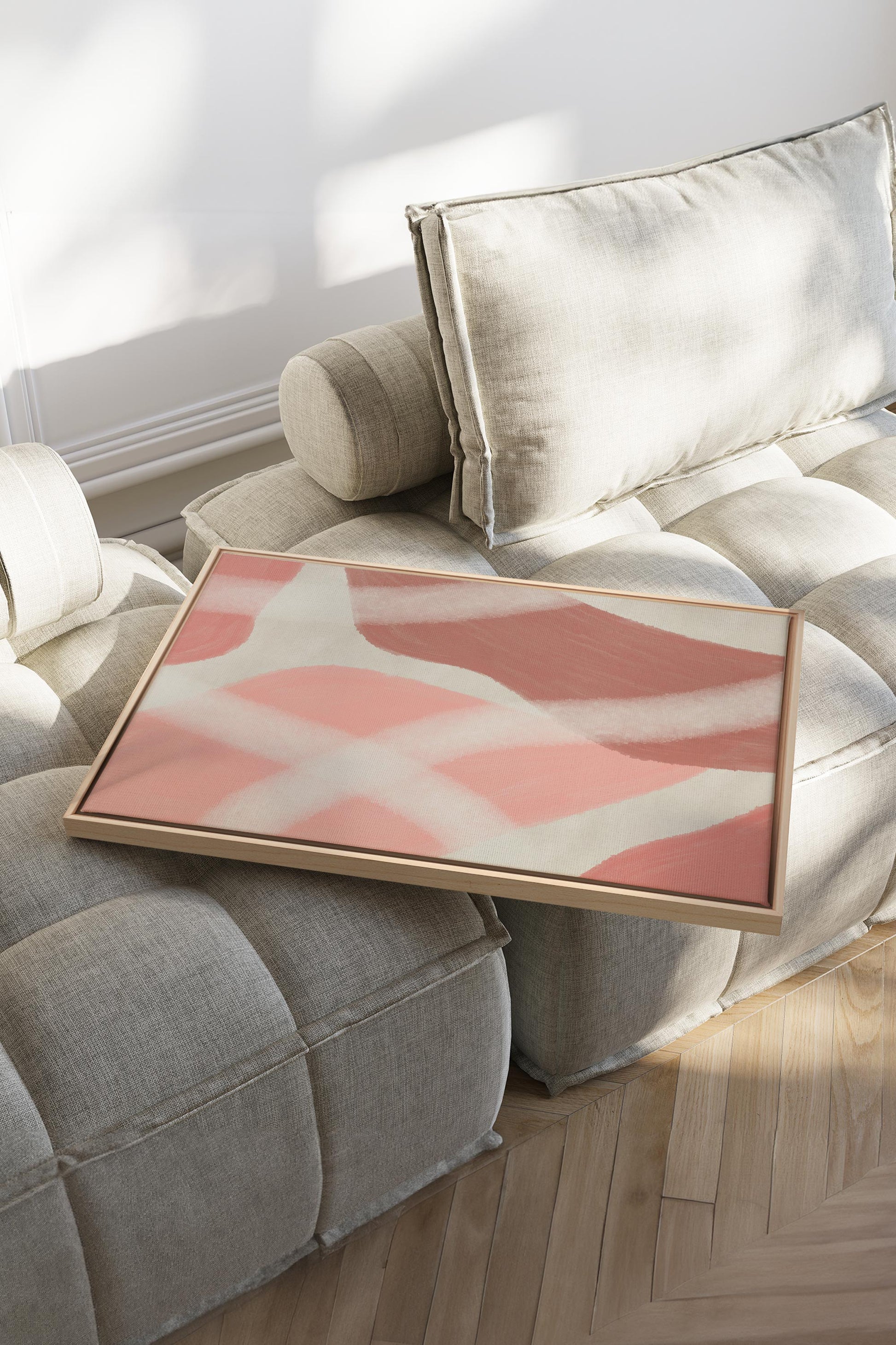 ROSY GLOW, Stretched Canvas Artwork