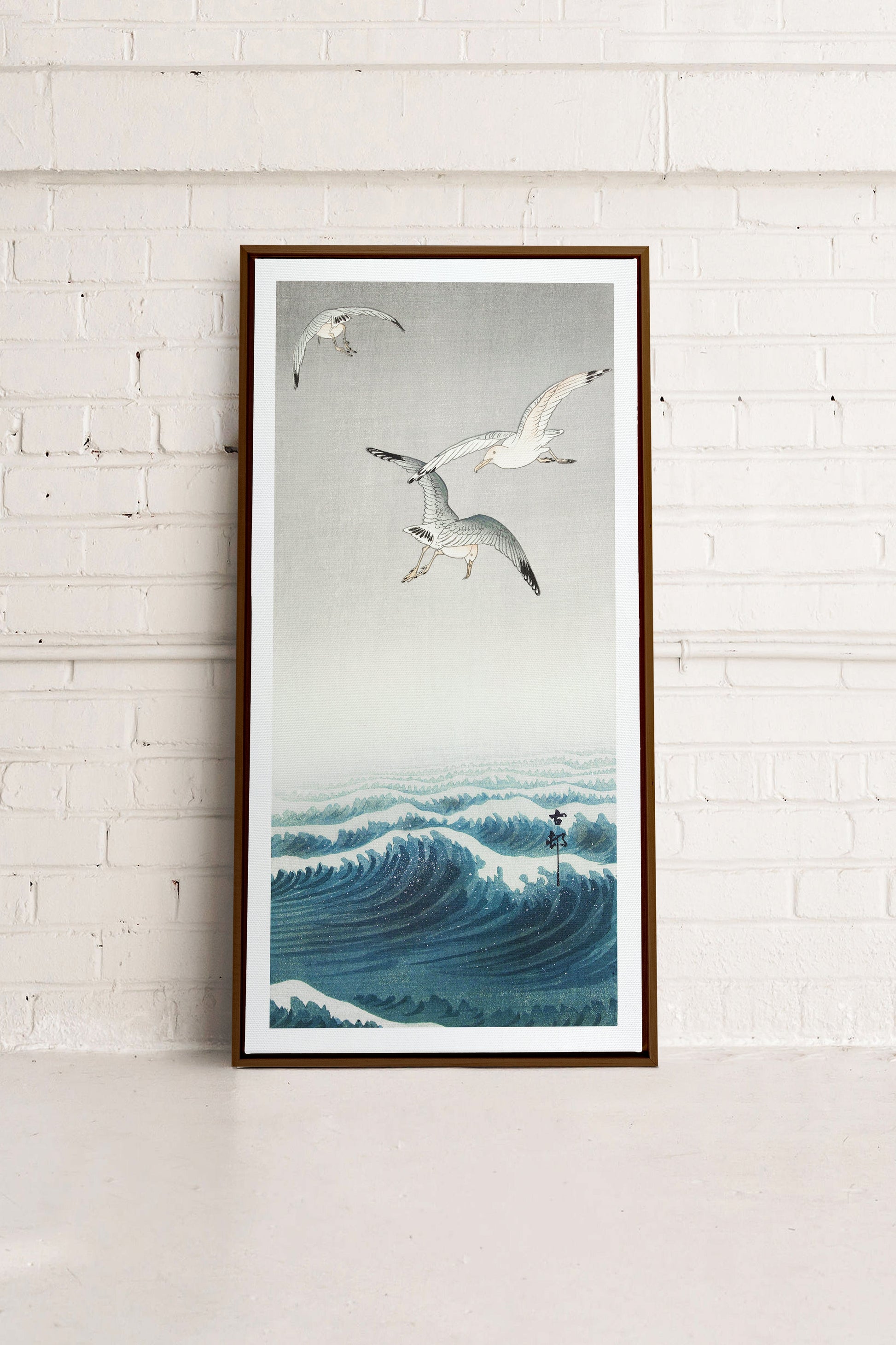 THREE SEAGULLS, Stretched Canvas Artwork