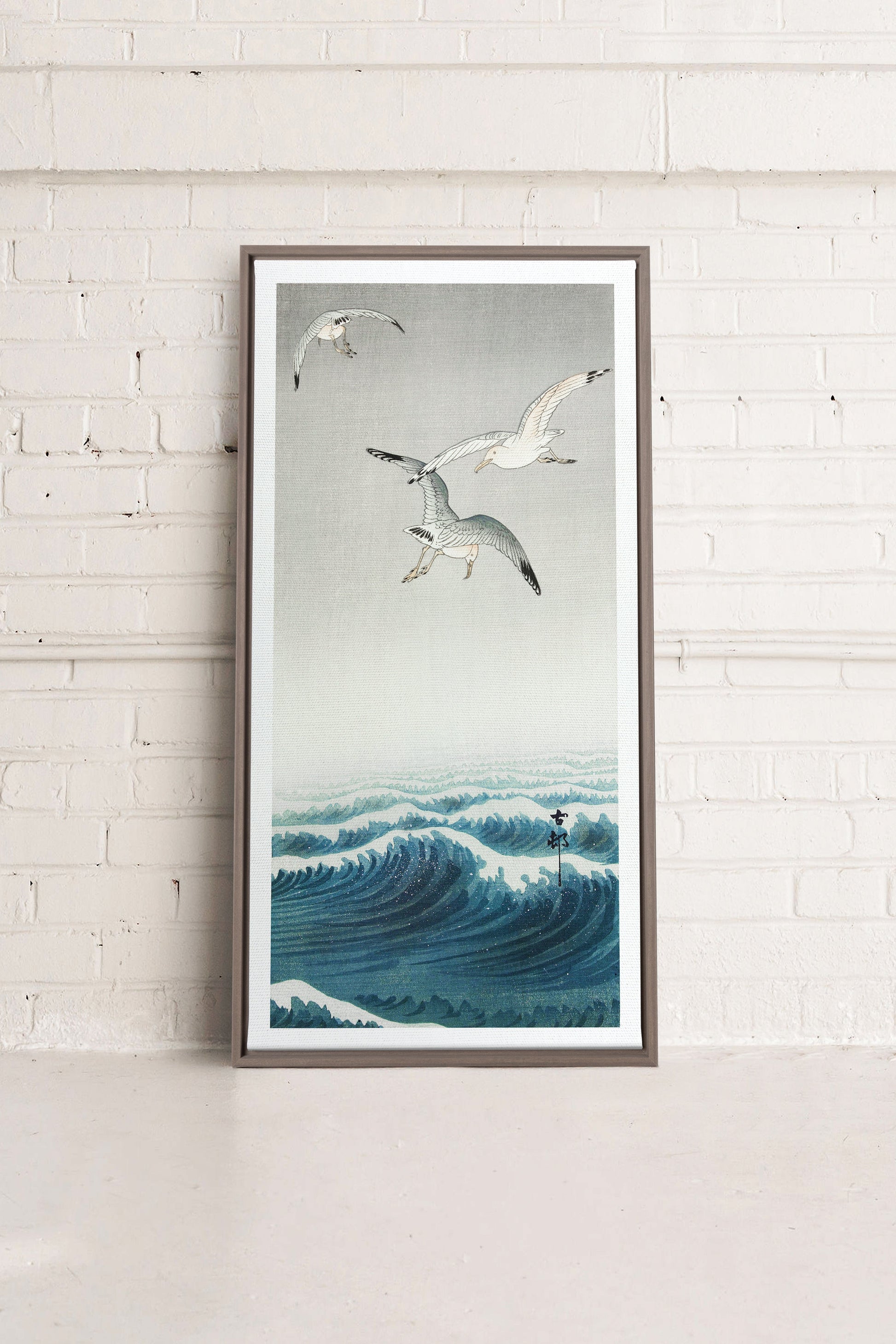 THREE SEAGULLS, Stretched Canvas Artwork