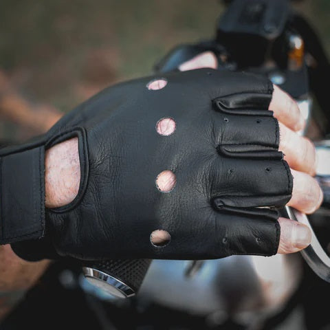 Gants en cuir sans doigts pour hommes Open Road