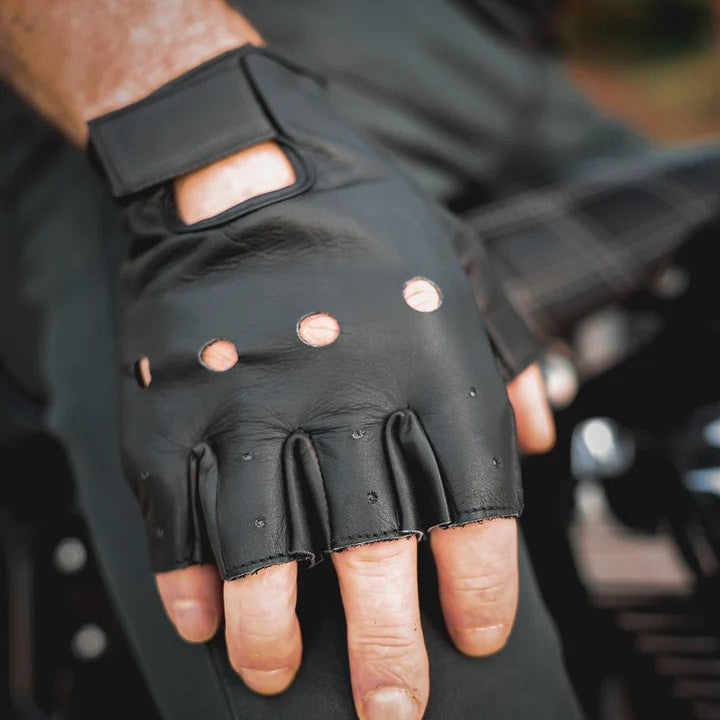 Gants en cuir sans doigts pour hommes Open Road