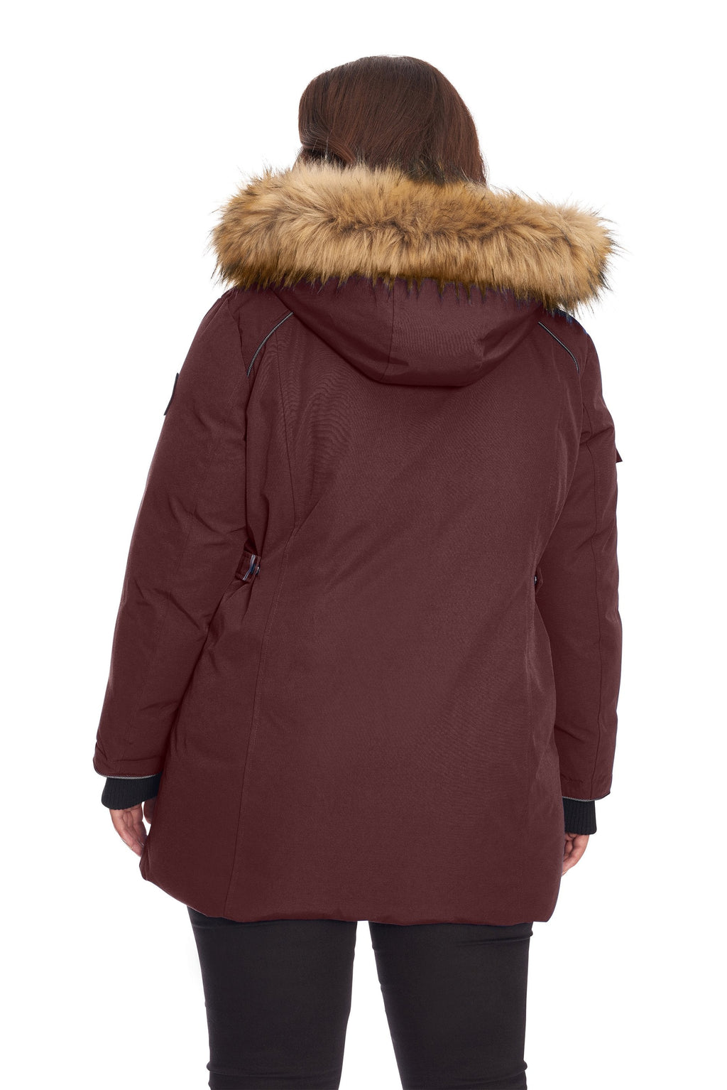 GLACIER PLUS | PARKA FEMME EN DUVET VÉGAN (RECYCLÉE), RAISIN (TAILLE GRANDE)