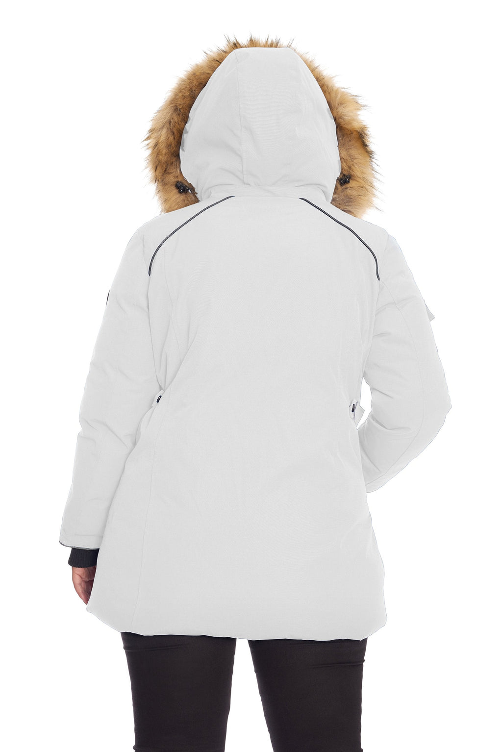 GLACIER PLUS | PARKA FEMME EN DUVET VÉGAN (RECYCLÉE), BLANC (TAILLE GRANDE)