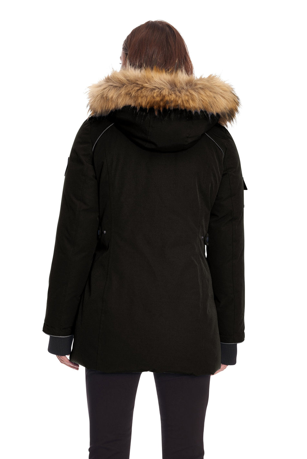GLACIER | PARKA EN DUVET VÉGAN (RECYCLÉE) POUR FEMME, NOIR