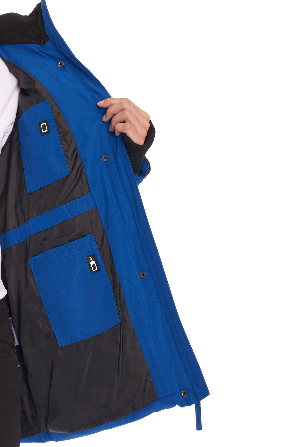 GLACIER | PARKA EN DUVET VÉGAN (RECYCLÉE) POUR FEMME, COBALT
