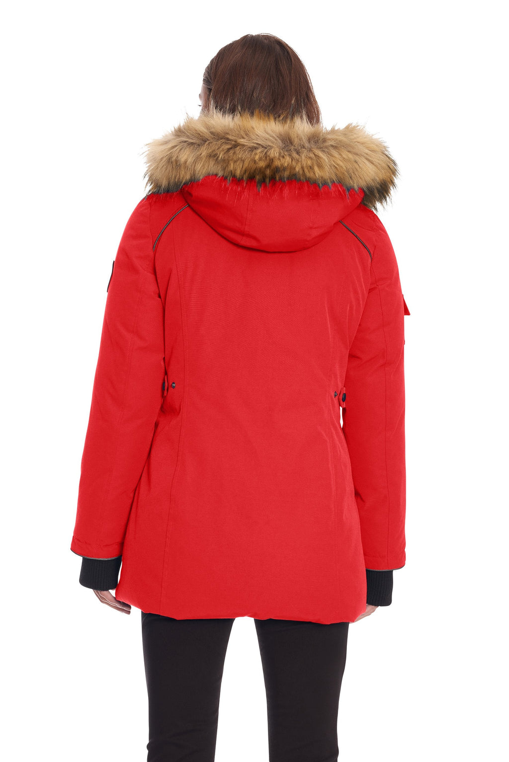 GLACIER | PARKA EN DUVET VÉGAN (RECYCLÉE) POUR FEMME, CRIMSON