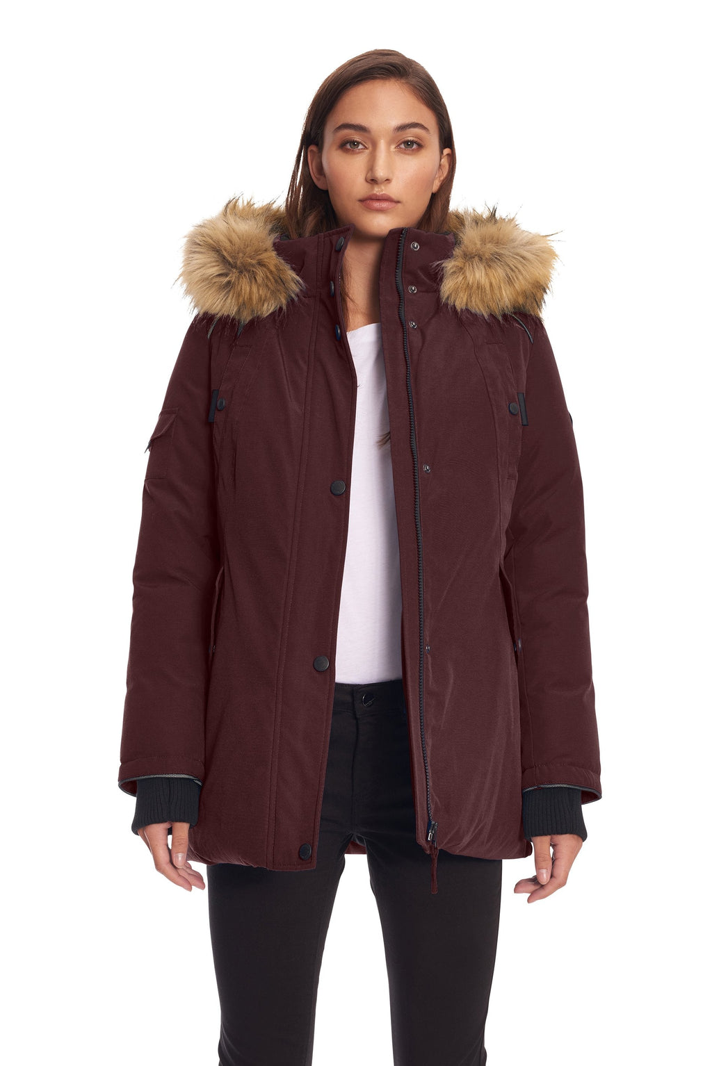 GLACIER | PARKA EN DUVET VÉGAN (RECYCLÉE) POUR FEMME, RAISIN