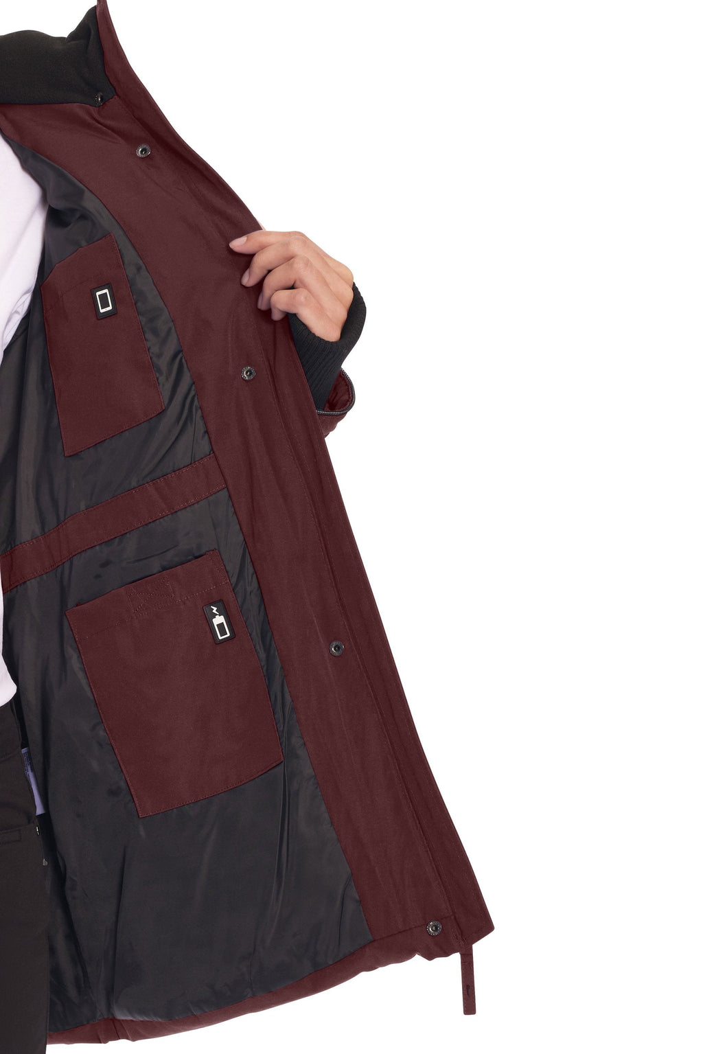 GLACIER | PARKA EN DUVET VÉGAN (RECYCLÉE) POUR FEMME, RAISIN