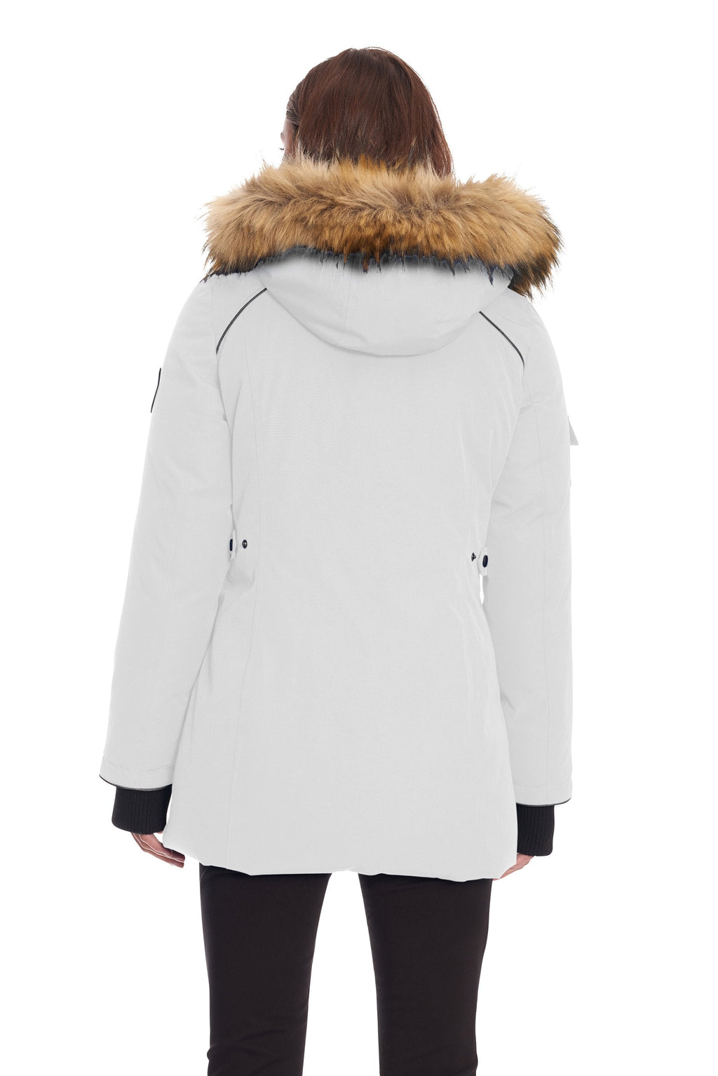 GLACIER | PARKA FEMME EN DUVET VÉGAN (RECYCLÉE), BLANC