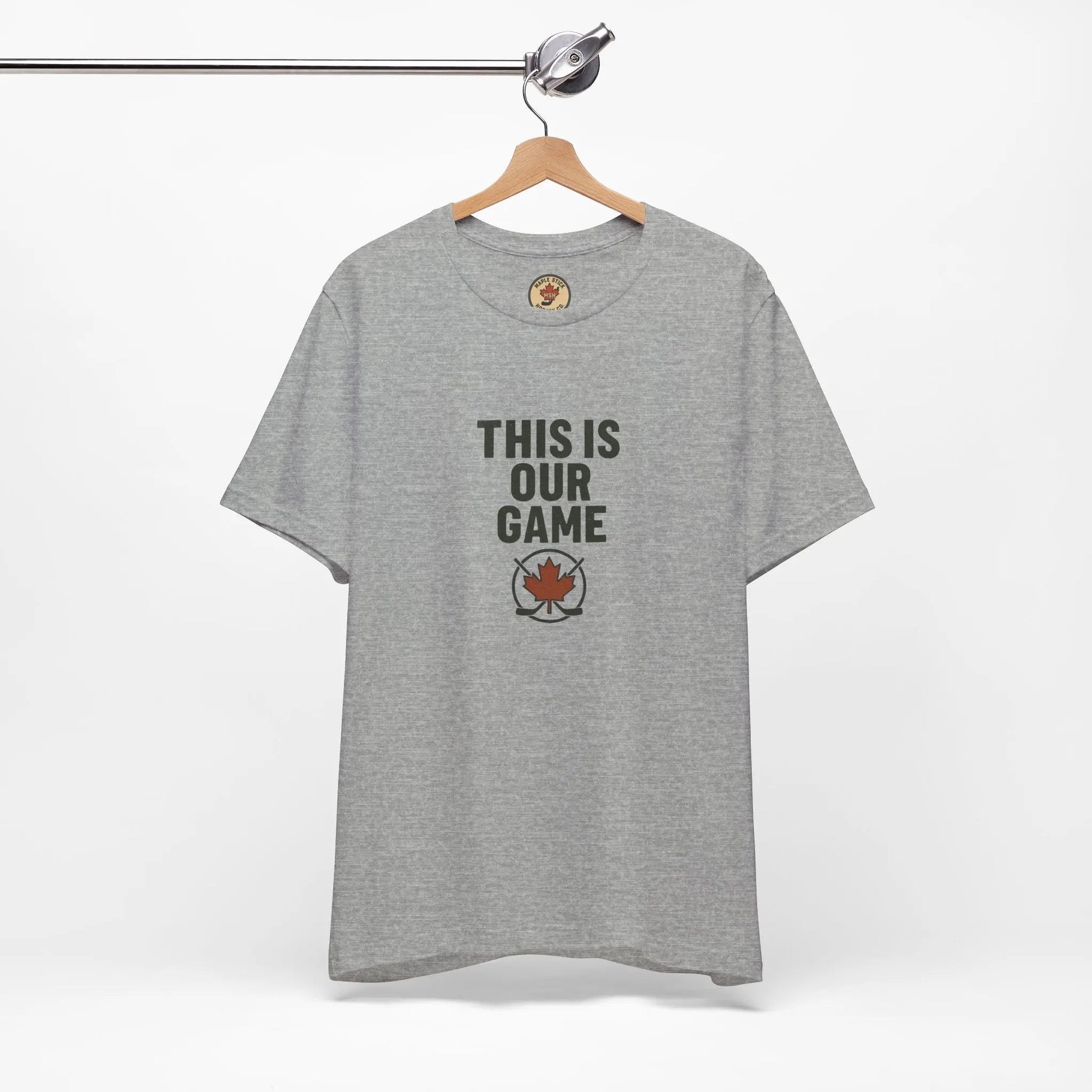 Maple Stick Hockey Fan Tee – Game Day Spirit