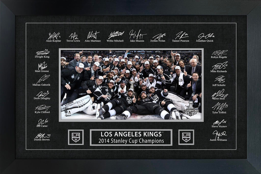 Cadre signature réplique de la Coupe Stanley 2014 des Kings de Los Angeles