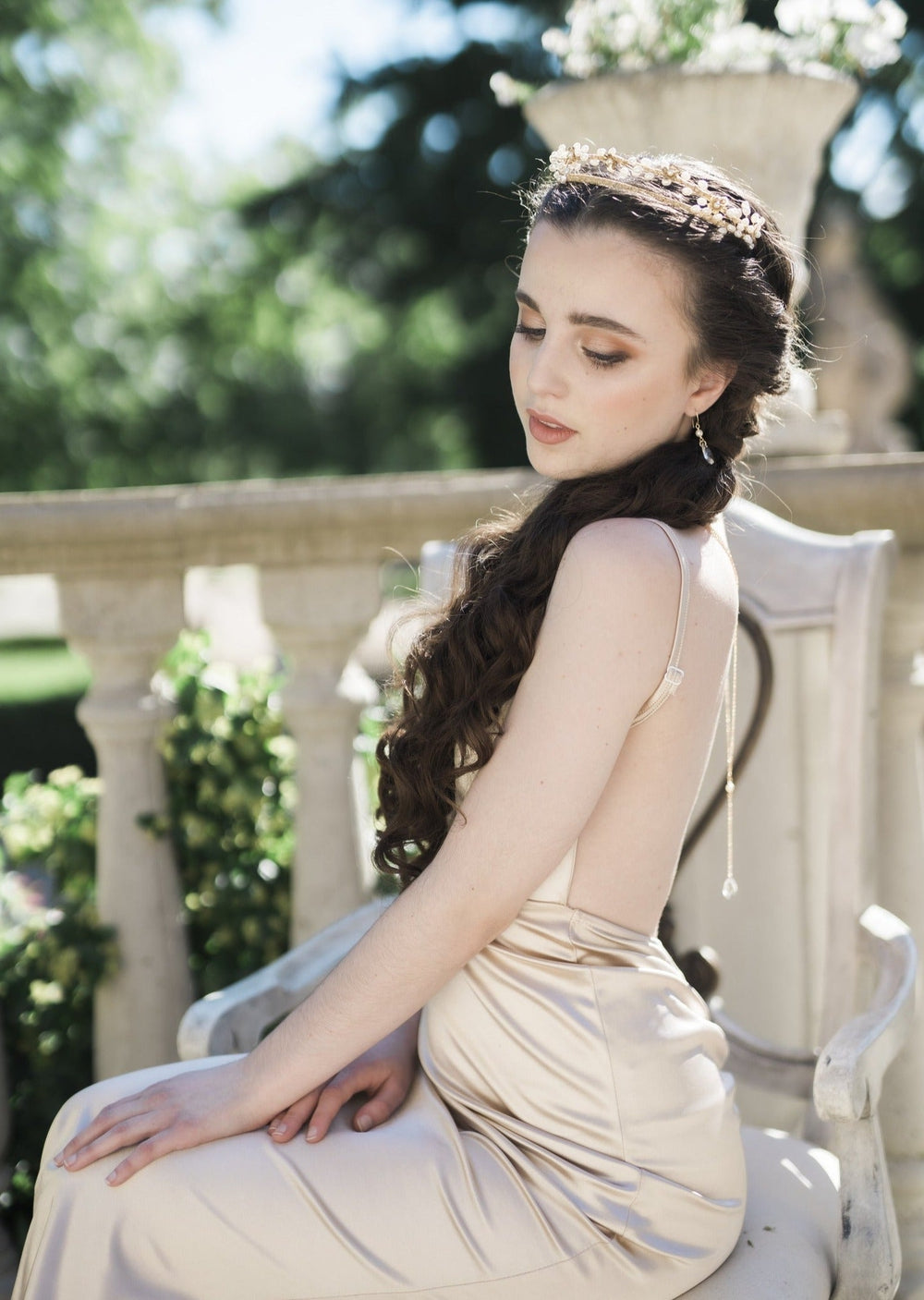 ISABELLA Draped Back Drop Necklace