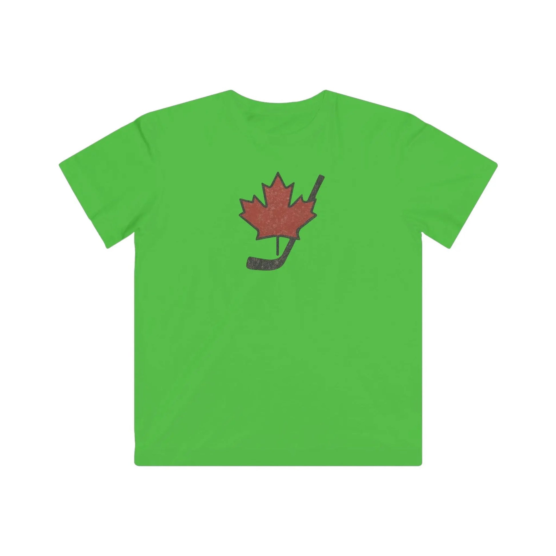 Vintage Canada Maple Leaf T-Shirt Youth Distressed Graphic Tee for Hockey Fans