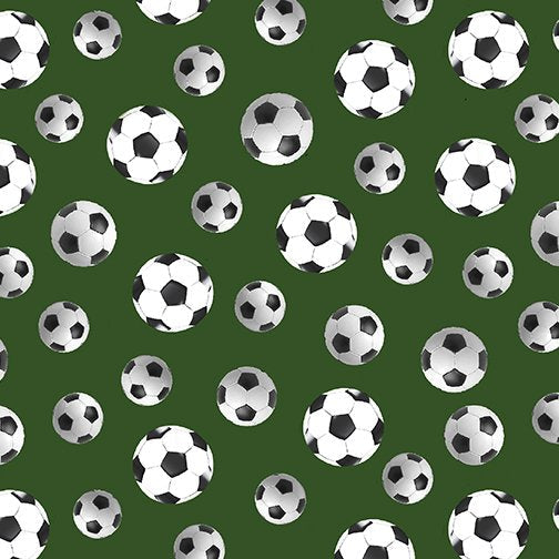 Coupe du monde par Benartex - Ballons de football - Blanc sur vert