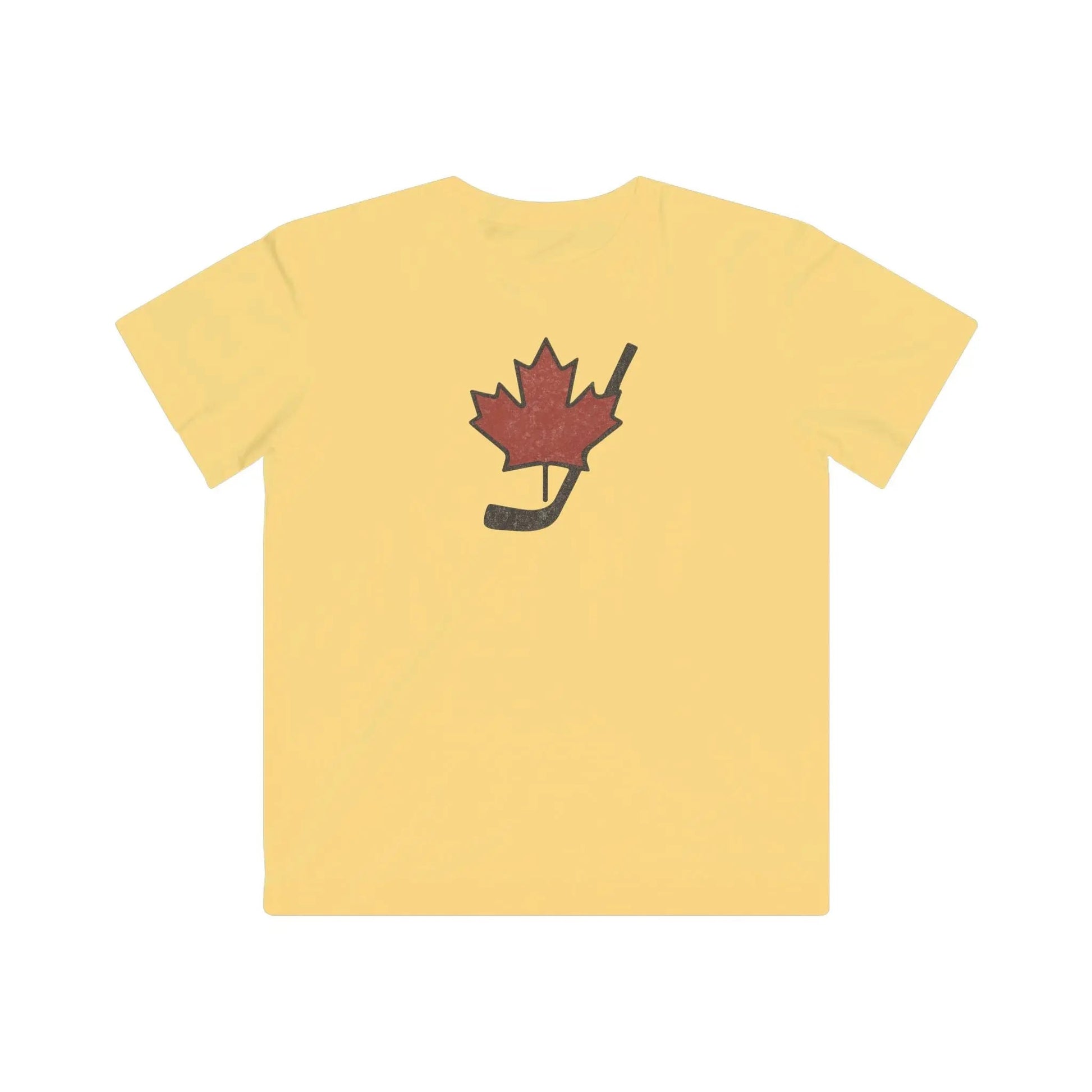 Vintage Canada Maple Leaf T-Shirt Youth Distressed Graphic Tee for Hockey Fans