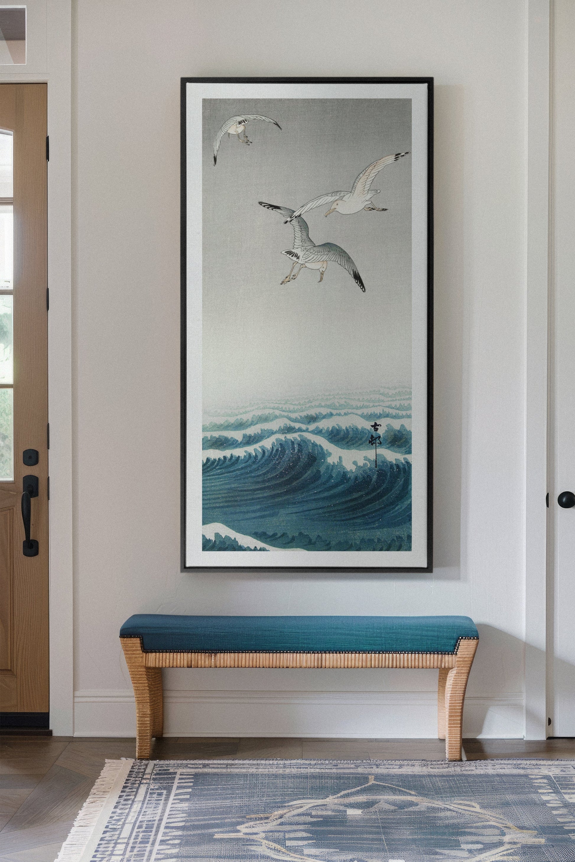 THREE SEAGULLS, Stretched Canvas Artwork