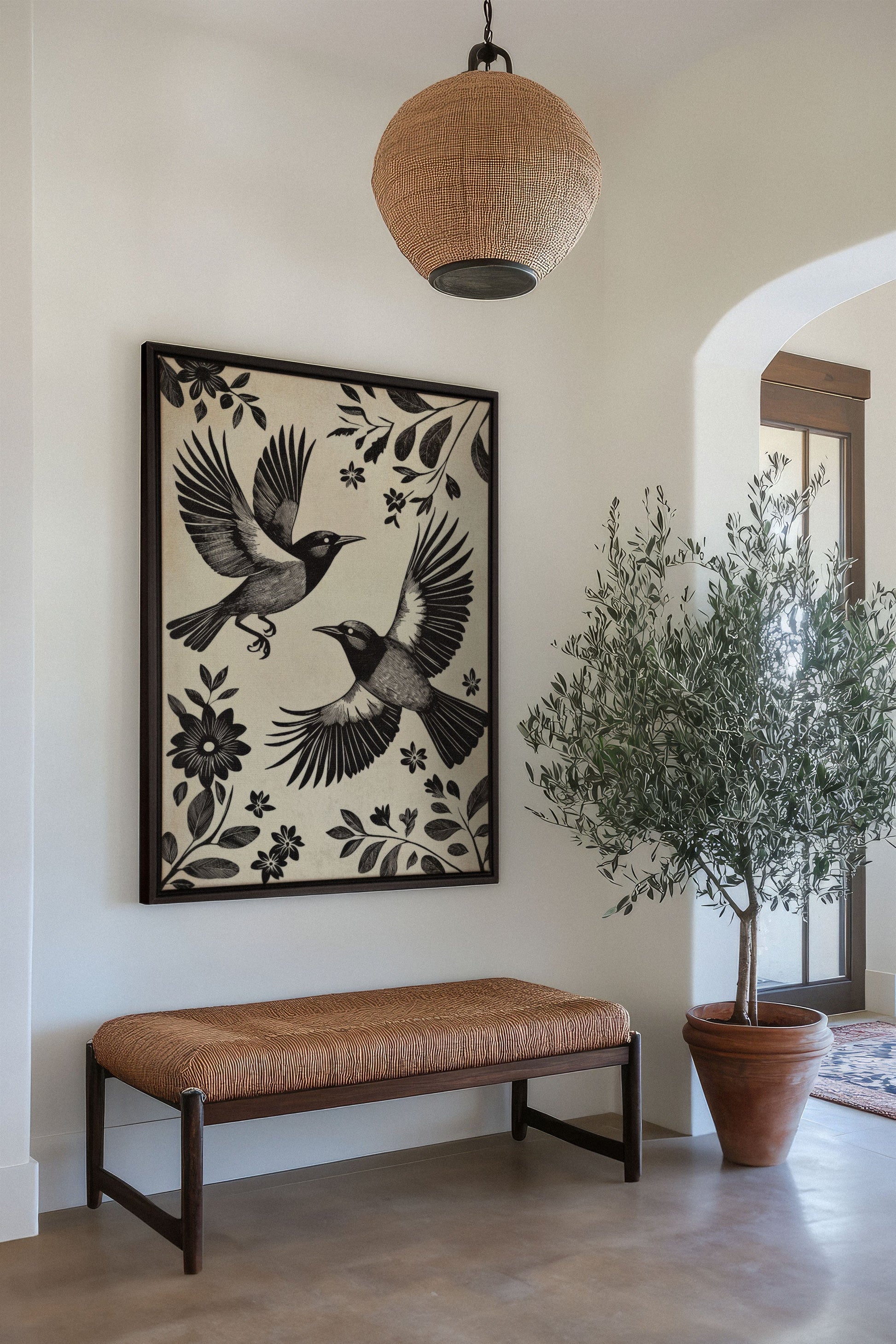 DARK WINGS, Stretched Canvas Artwork