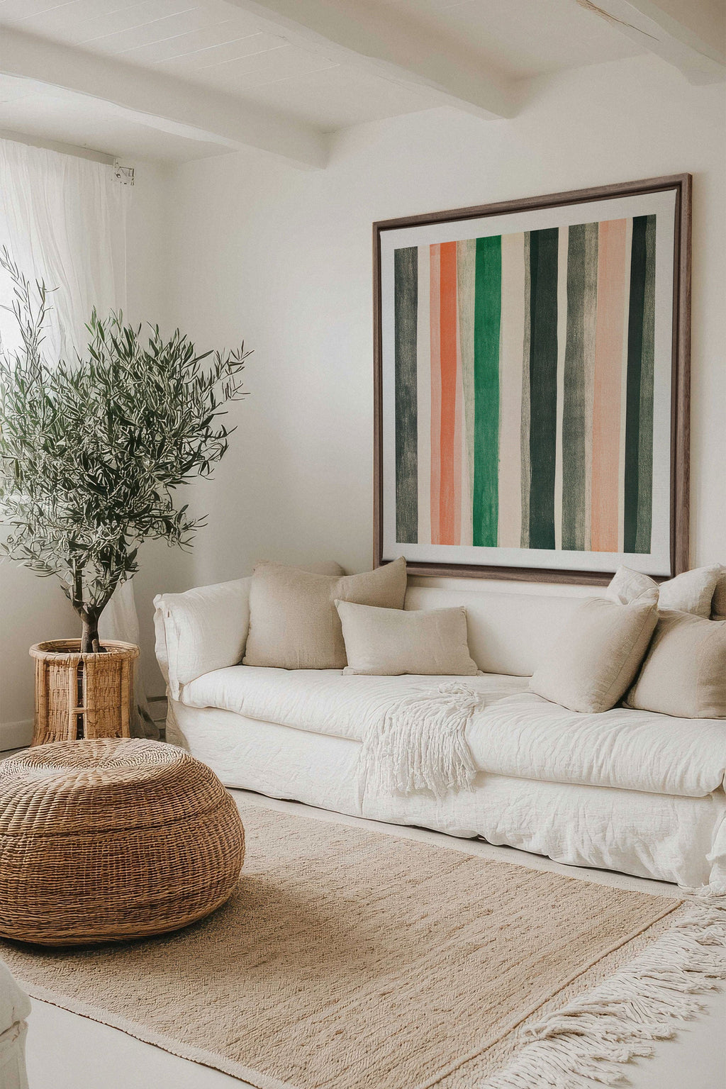 NATURAL LINES, Stretched Canvas Artwork