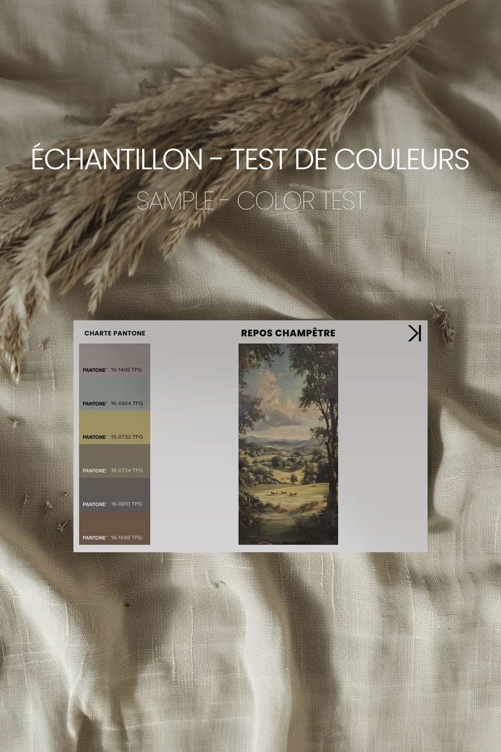 COUNTRY REST, Stretched Canvas Artwork
