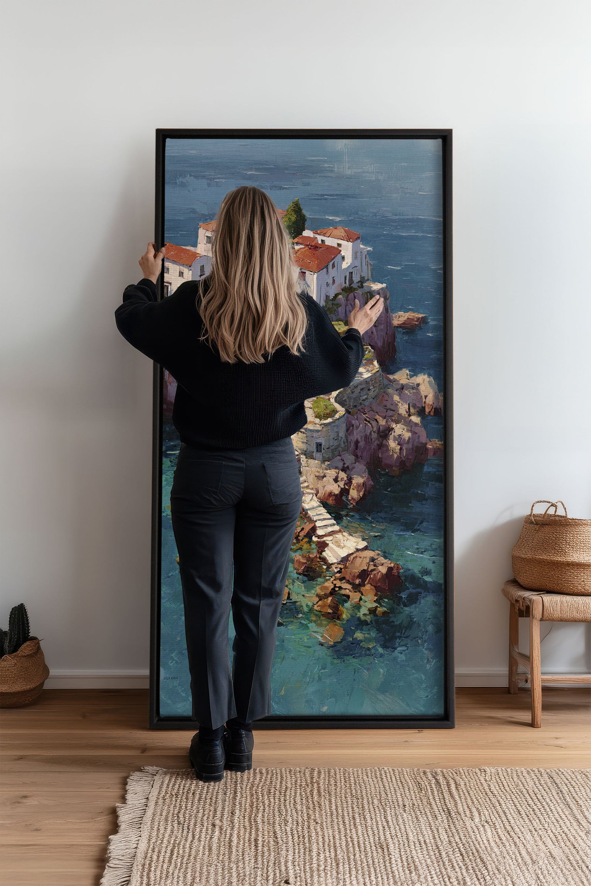 Path to the Sea, Stretched Canvas Artwork