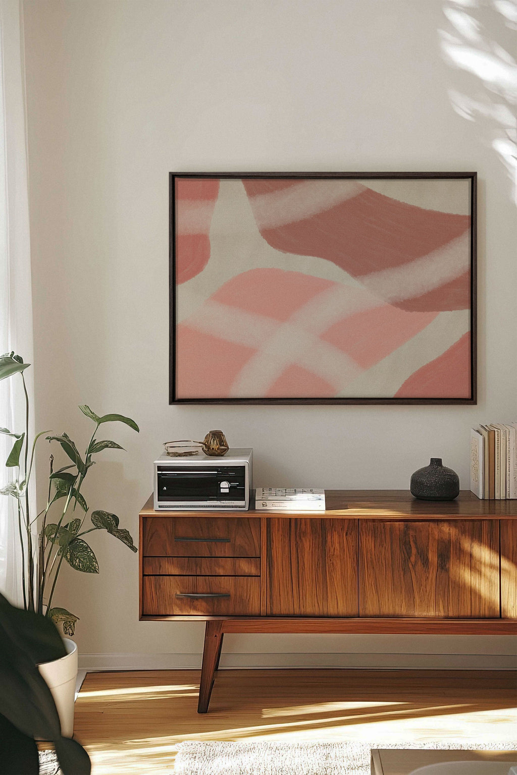 ROSY GLOW, Stretched Canvas Artwork