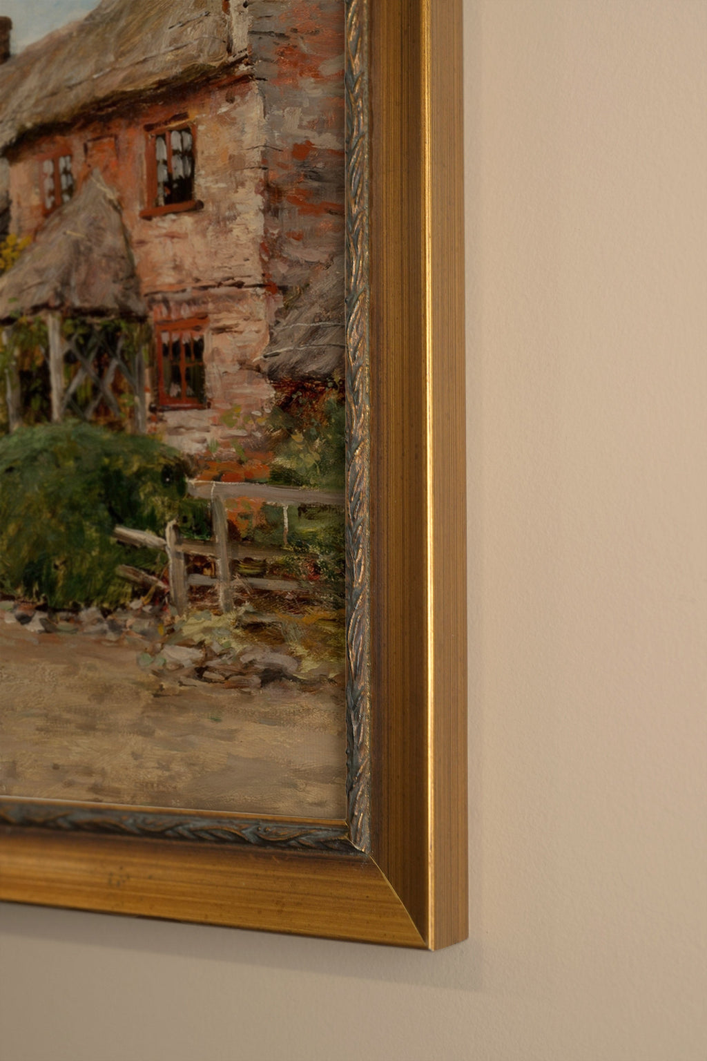 AT THE HEART OF THE VILLAGE, VINTAGE FRAME GOLD