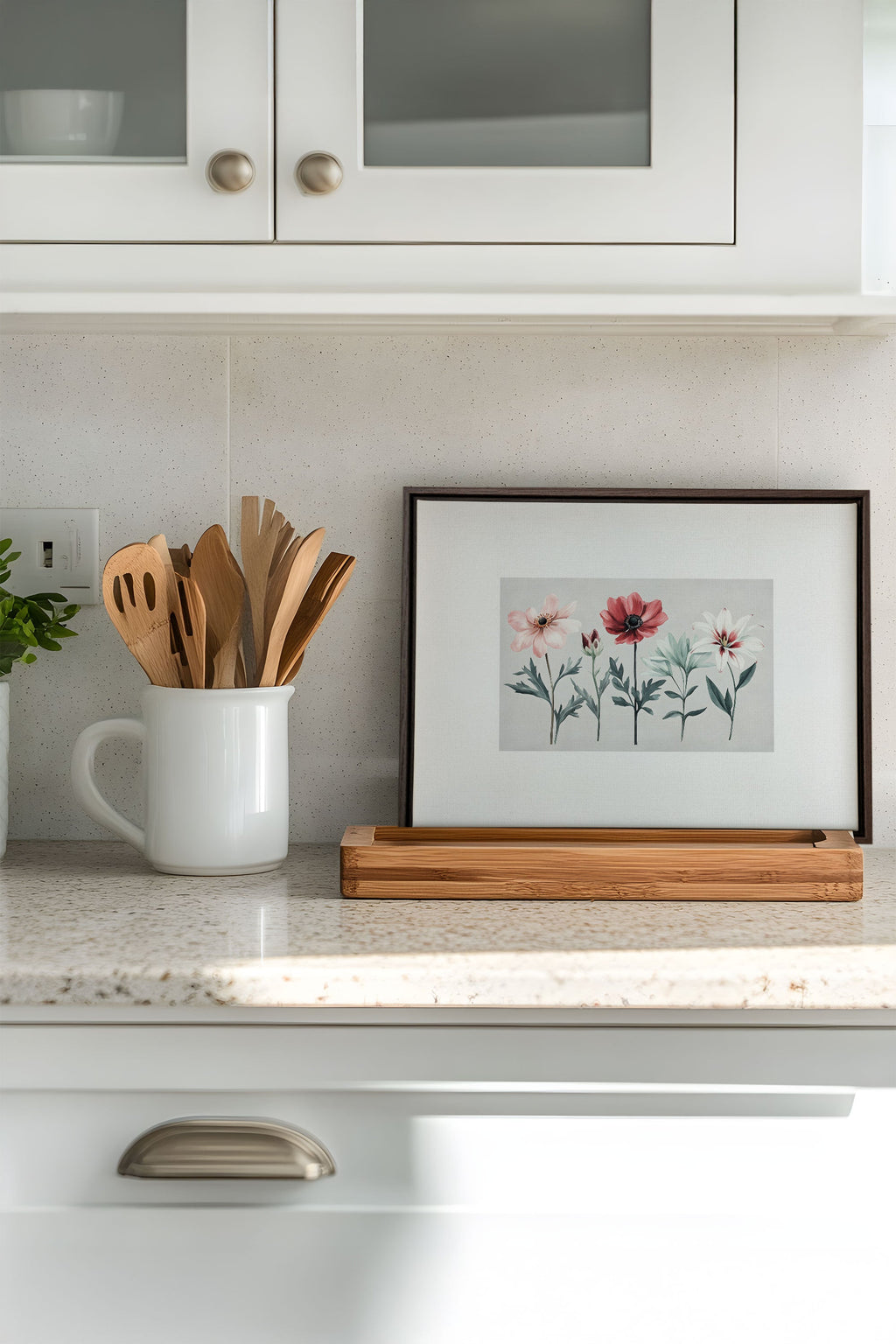 Seasonal Flowers, Stretched Canvas Artwork