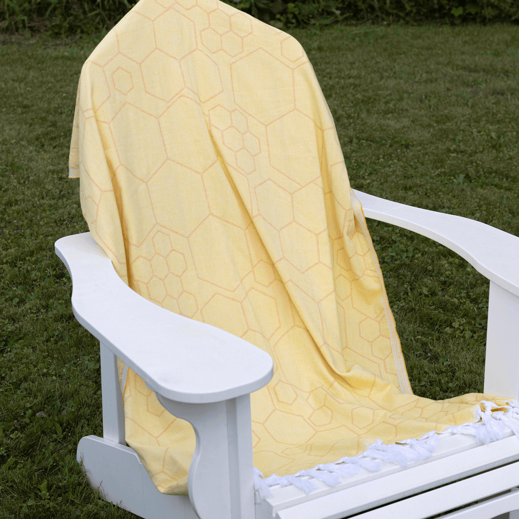 Serviettes turques Canada | Serviette de corps | Jaune et orange