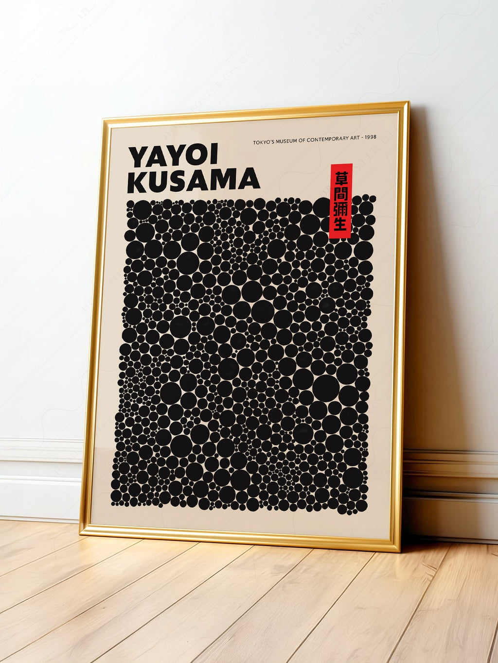 Yayoi Kusama Dots Exhibition Poster – Contemporary Japanese Art Print