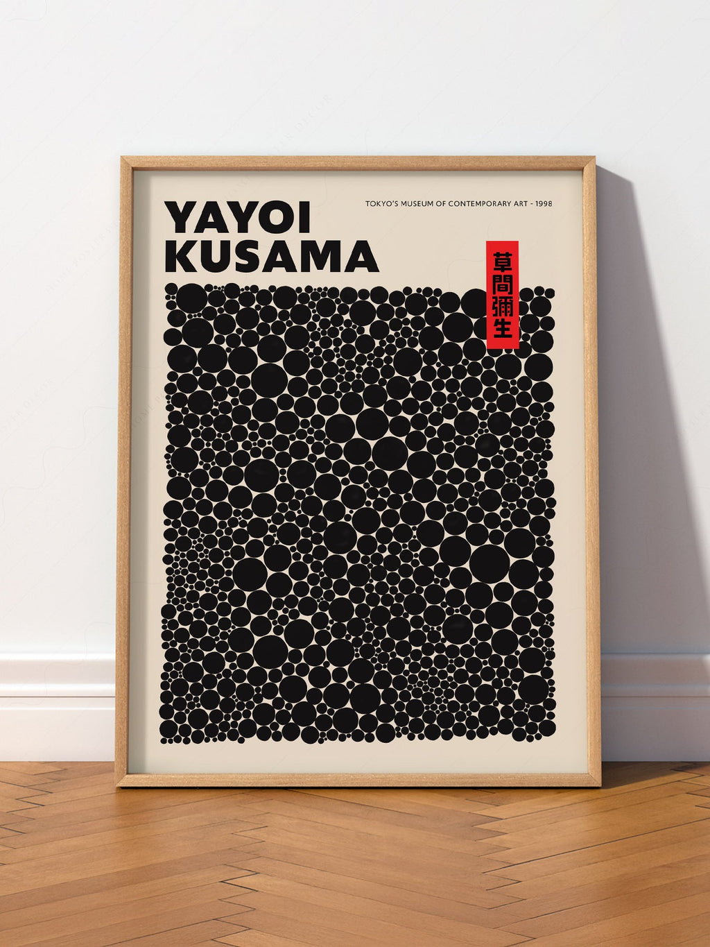 Yayoi Kusama Dots Exhibition Poster – Contemporary Japanese Art Print