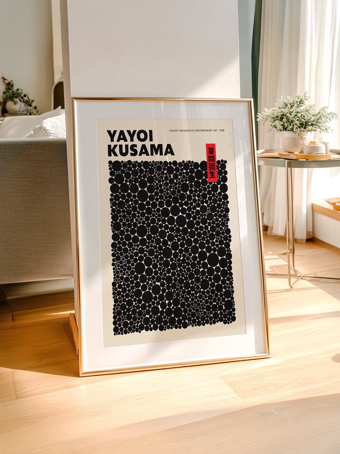 Yayoi Kusama Dots Exhibition Poster – Contemporary Japanese Art Print
