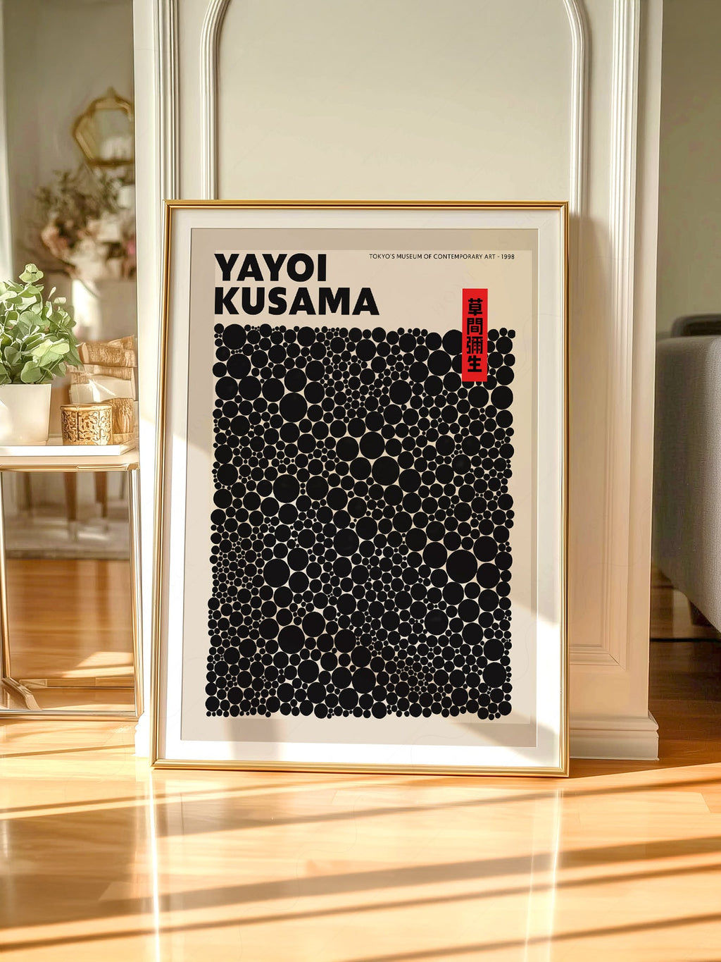 Yayoi Kusama Dots Exhibition Poster – Contemporary Japanese Art Print