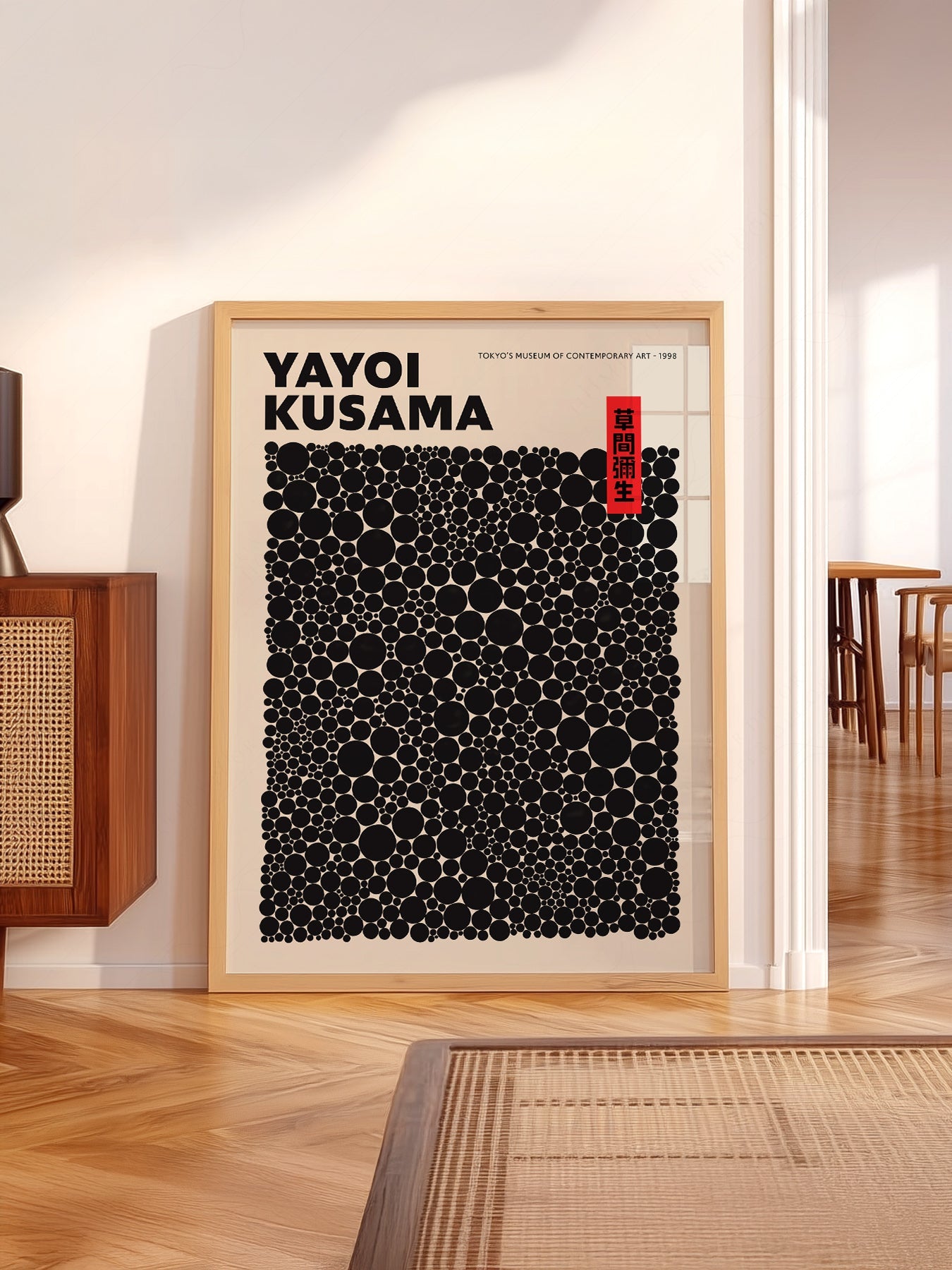 Yayoi Kusama Dots Exhibition Poster – Contemporary Japanese Art Print
