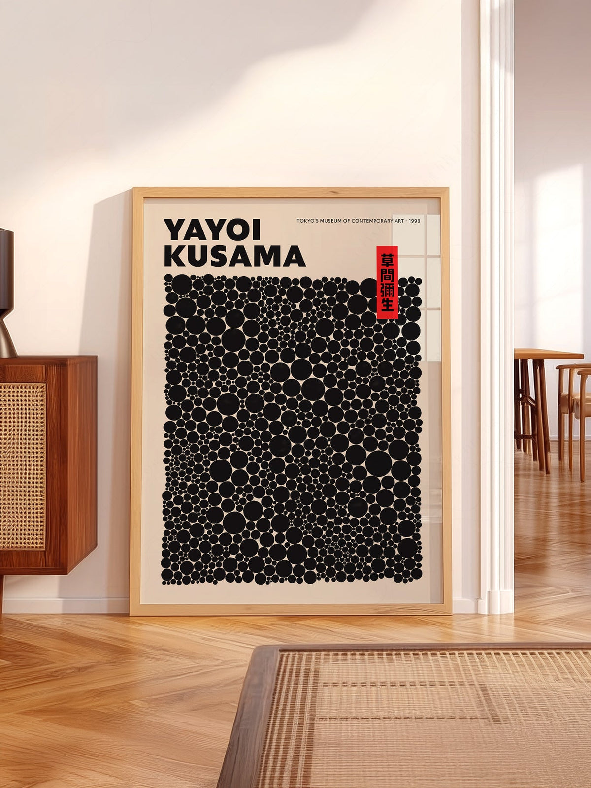 Yayoi Kusama Dots Exhibition Poster – Contemporary Japanese Art Print
