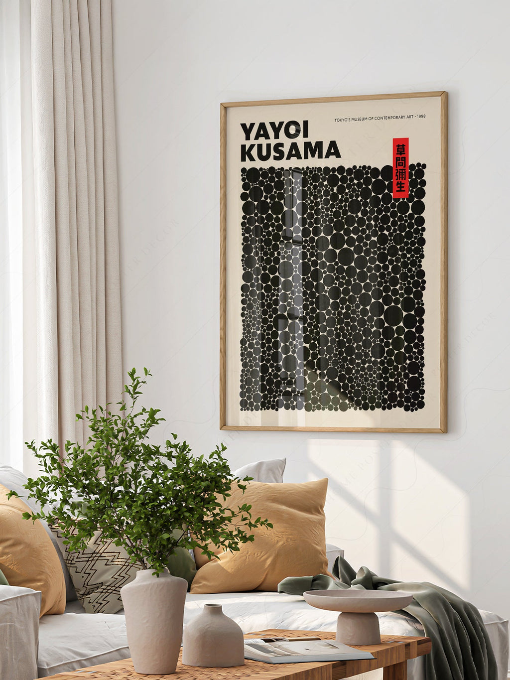 Yayoi Kusama Dots Exhibition Poster – Contemporary Japanese Art Print