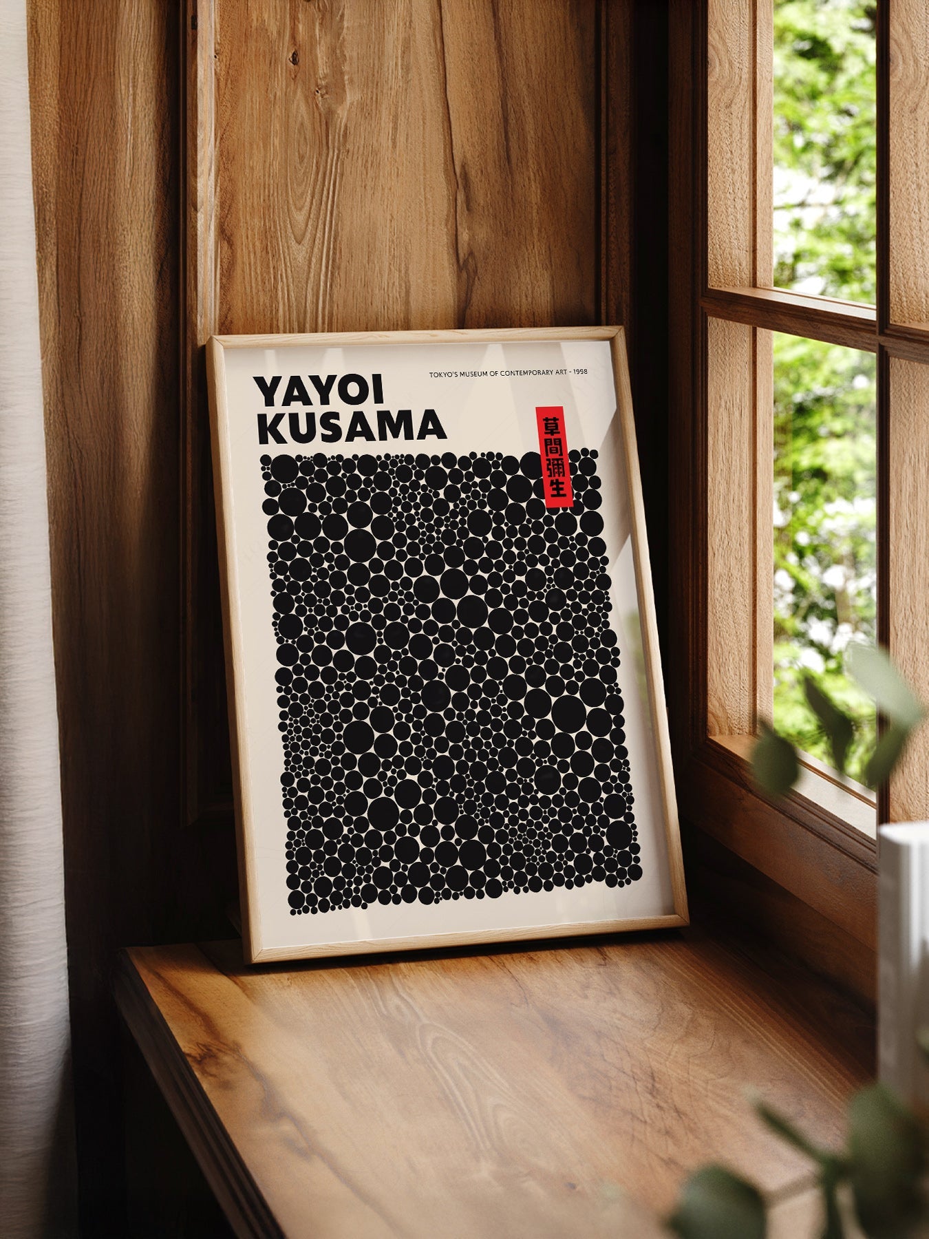 Yayoi Kusama Dots Exhibition Poster – Contemporary Japanese Art Print